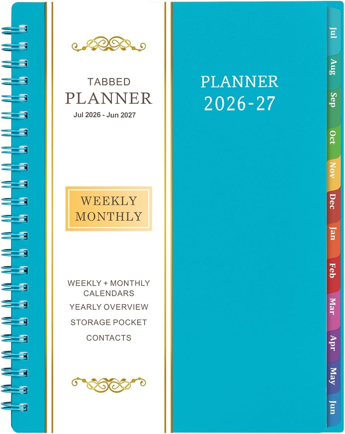 Elegant 2026-2027 Planner A5 Size with High-Quality Paper & Flexible Cover