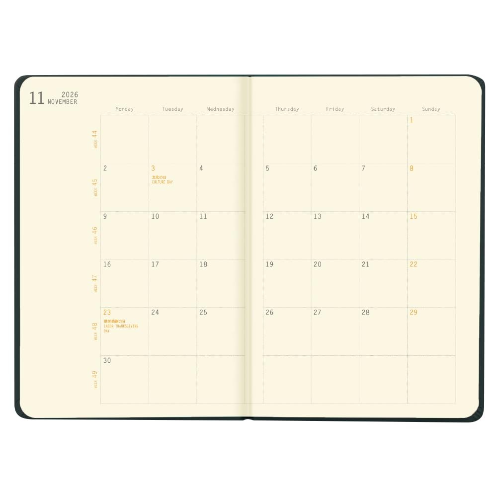 RHODIA Planner A5 Web Planner Weekly Holizontal Aubergine