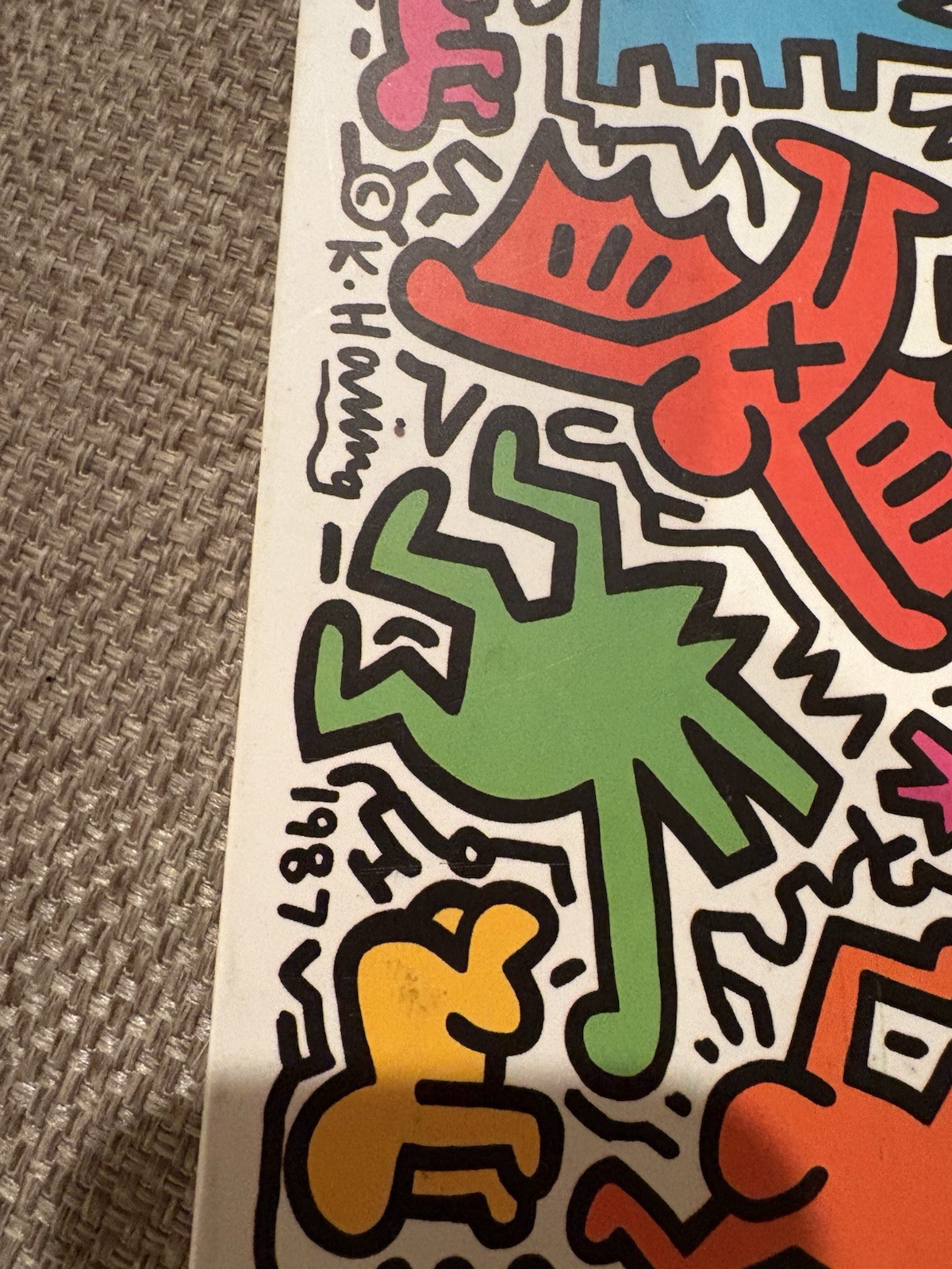 Keith Haring Blank Book Journal W Lined Notebook Type Pages 1994 Vintage