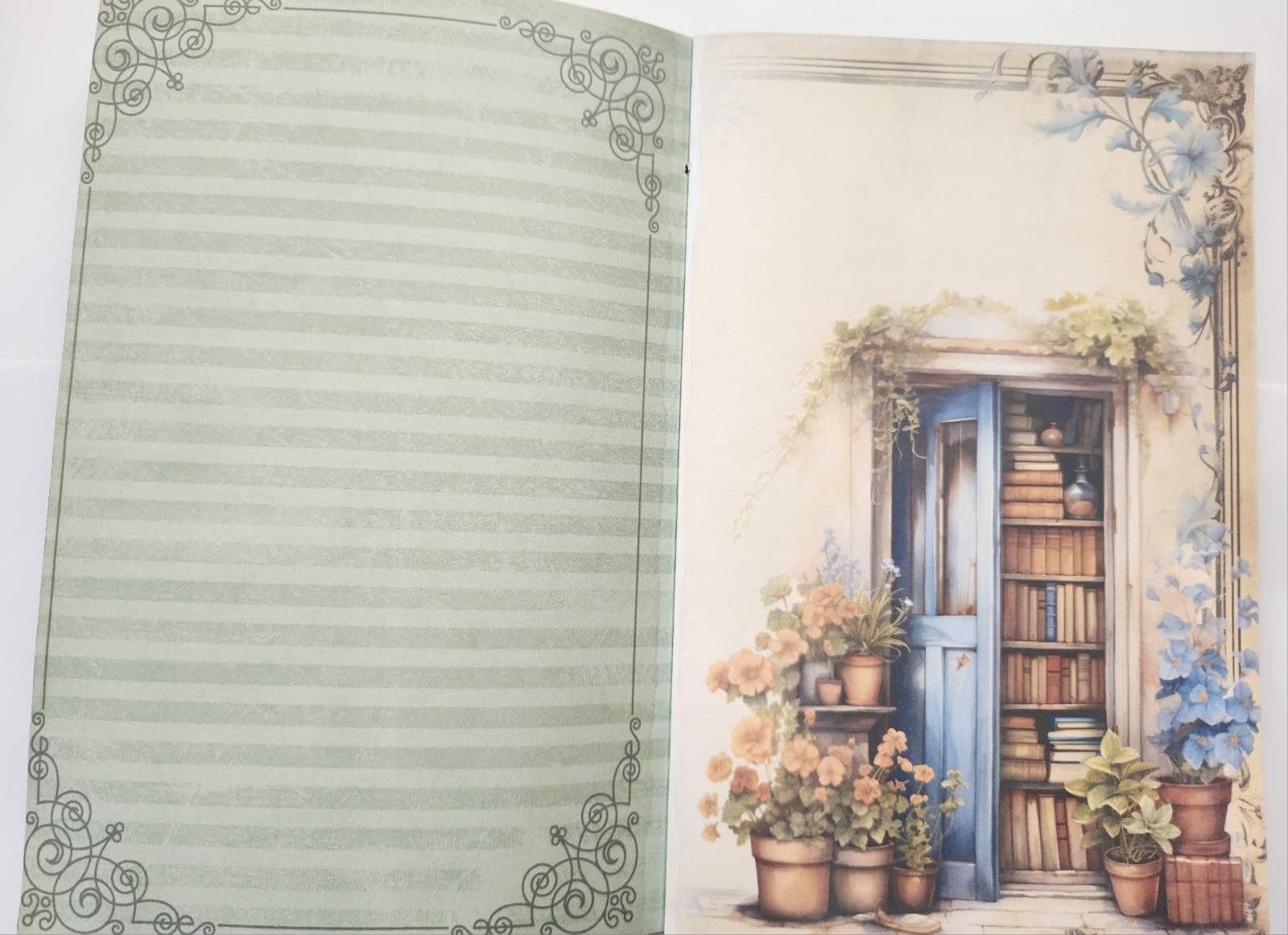 “BOOK LOVER” Bookish Library Reader Style Junk Journal 40pg 6″x9″