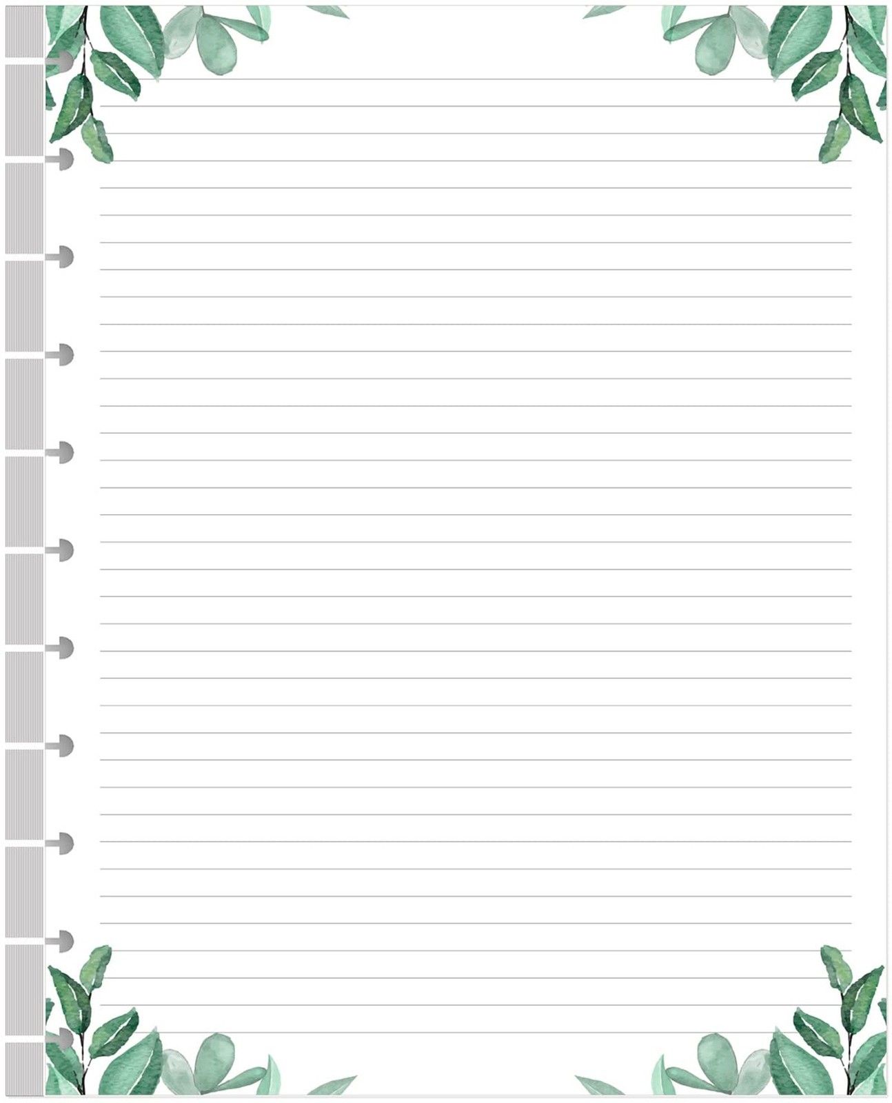 A4 TUL Discbound Lined Refill Paper, 11-Disc Discbound Ruled Filler Paper, 10…