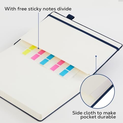 Hardcover Lined Notebook Journal For Writing 320 Pages Leather Thick College NEW