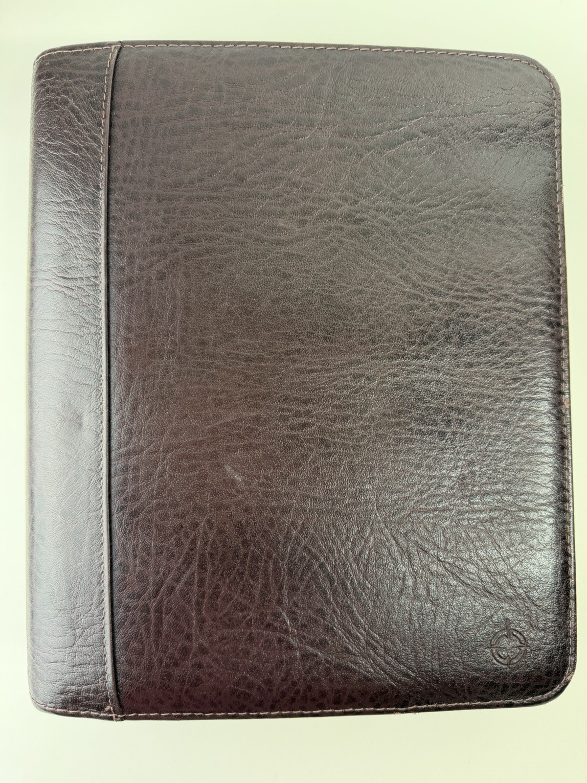 Franklin Covey Planner Top Grain Genuine Cowhide Leather 7-Ring Binder Organizer