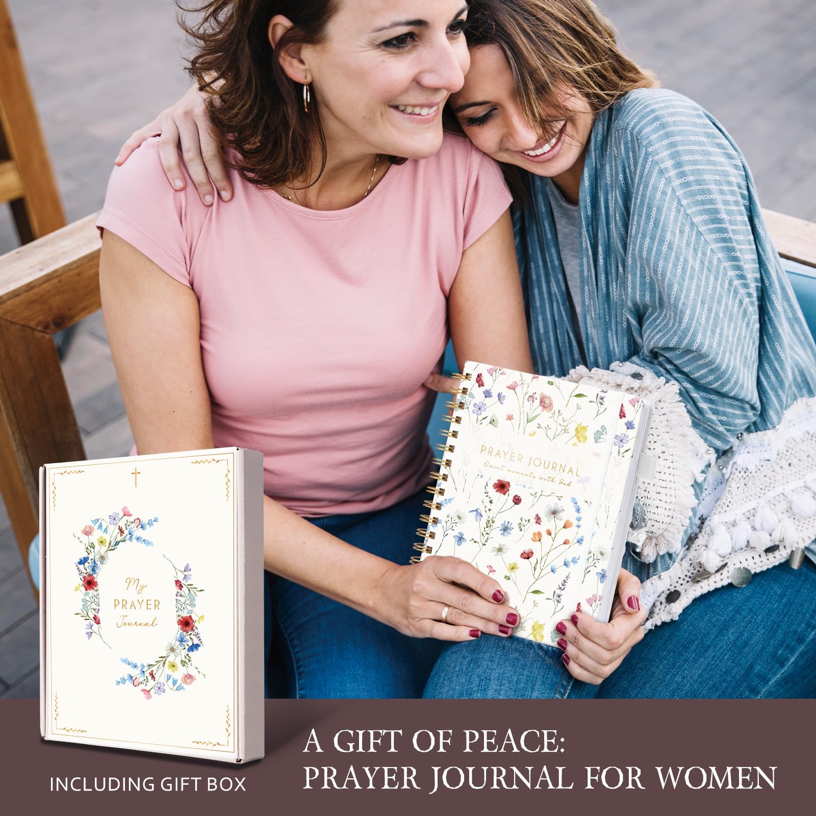 Prayer Journal for Women – Bible with 8.5″L x 6.57″W, Wild Flower