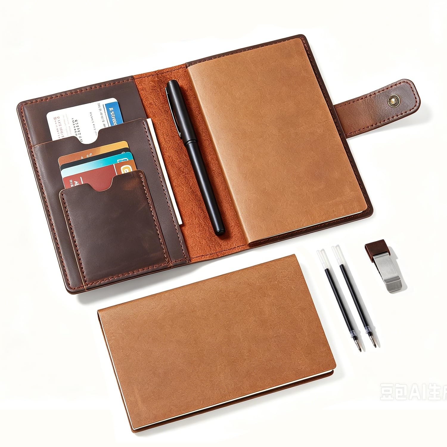 Genuine Leather Notebook Cover for Field Notes Moleskine Cahier, Handmade Vin…