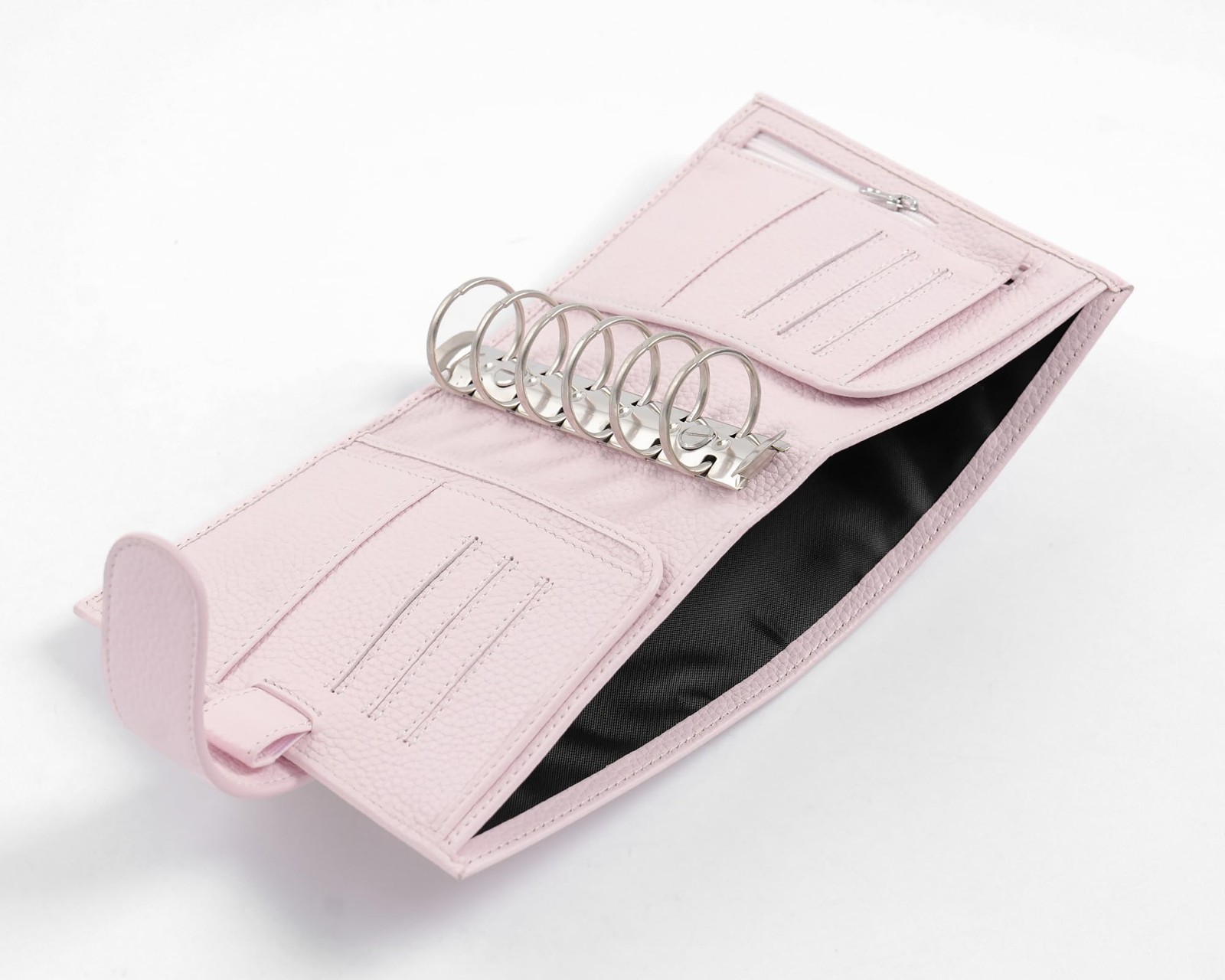 Pocket Luxe Rings Planner – Genuine Leather Binder Organizer (30mm Ring, Pebb…