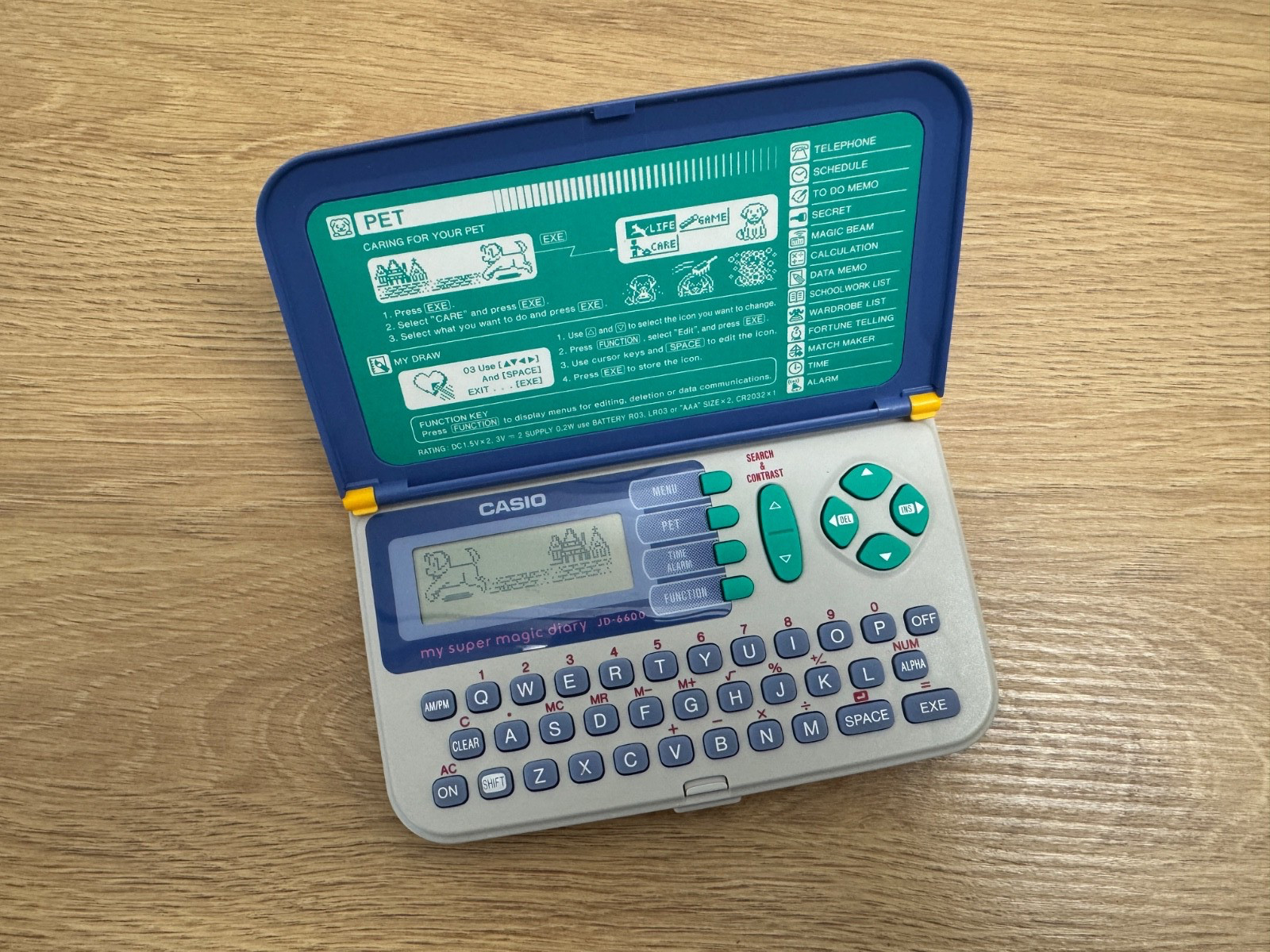 ~VINTAGE~ CASIO JD-6600 My Super Magic Diary Pet Action