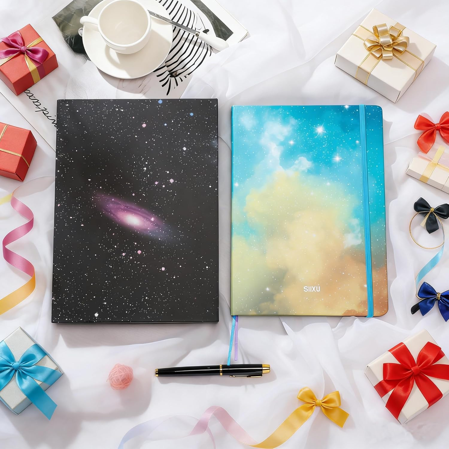 Starry Sky Writing Journal for Women, Men, Unique Colorful Blank Notebook