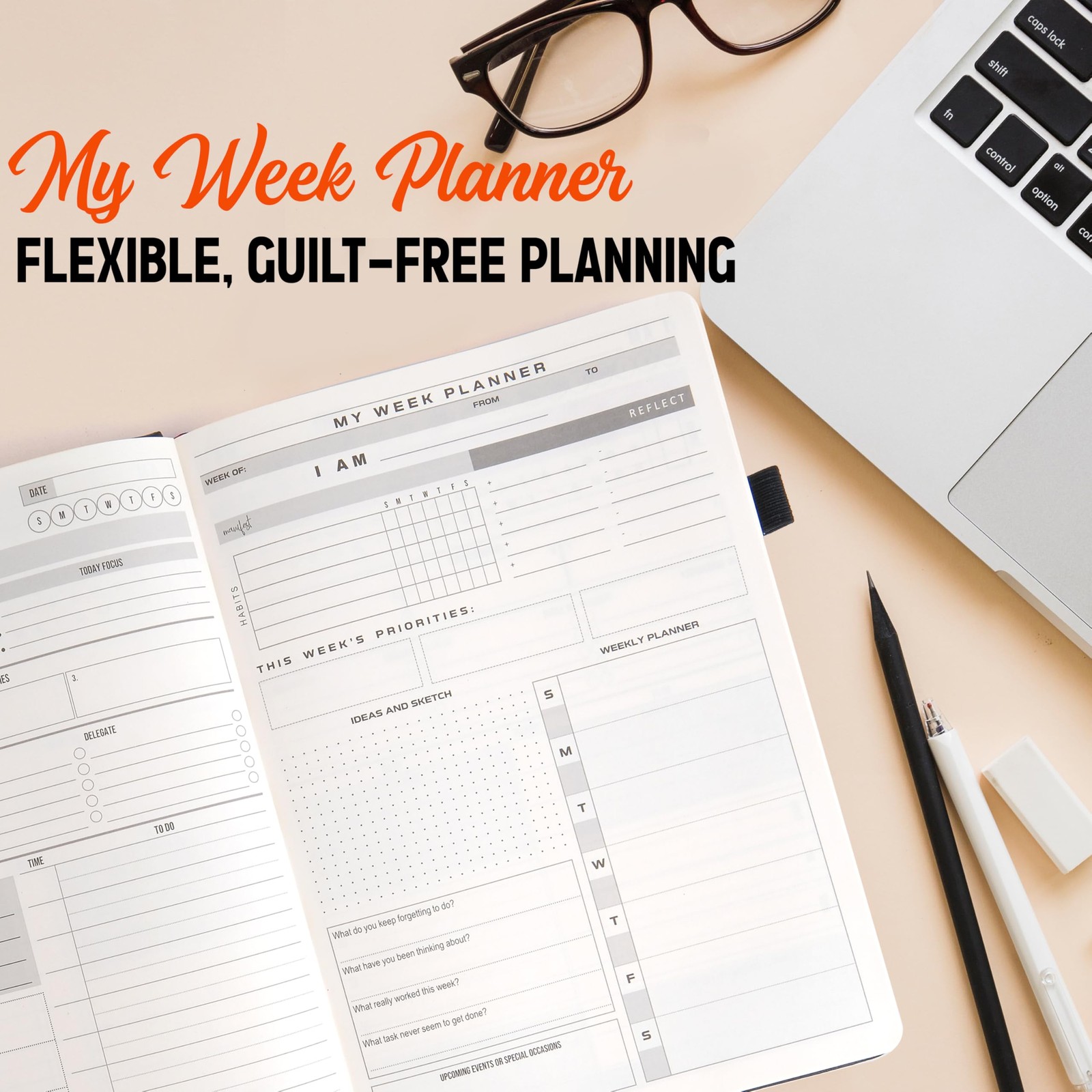 The Adhd Planner For Adults – 6 Month Undated Weekly Daily Full Focus Planner