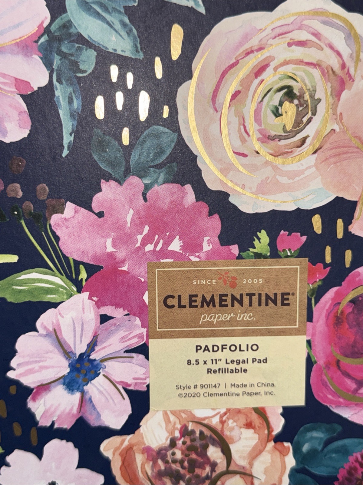 CLEMENTINE Paper Inc. REFILLABLE PADFOLIO 8” x 11” Legal Pad