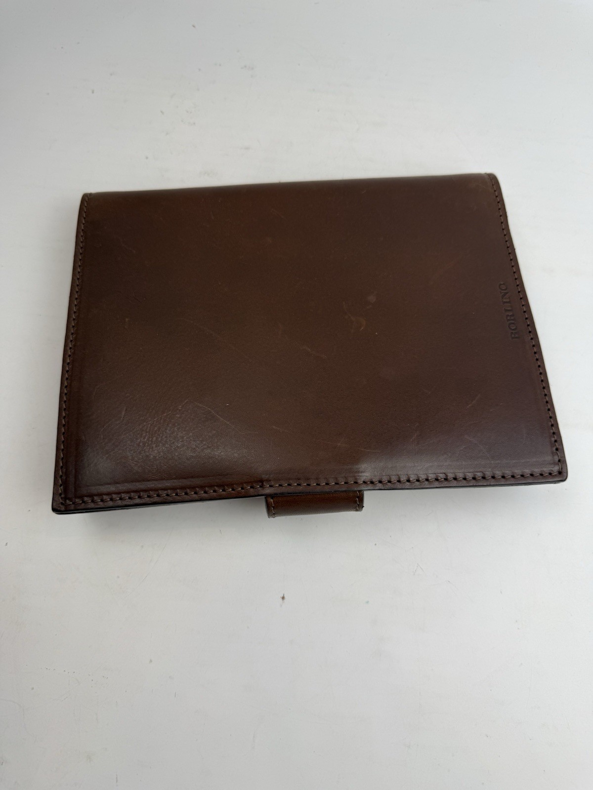 Borlino Italy Brown Leather Journal Leather 8.5x6in