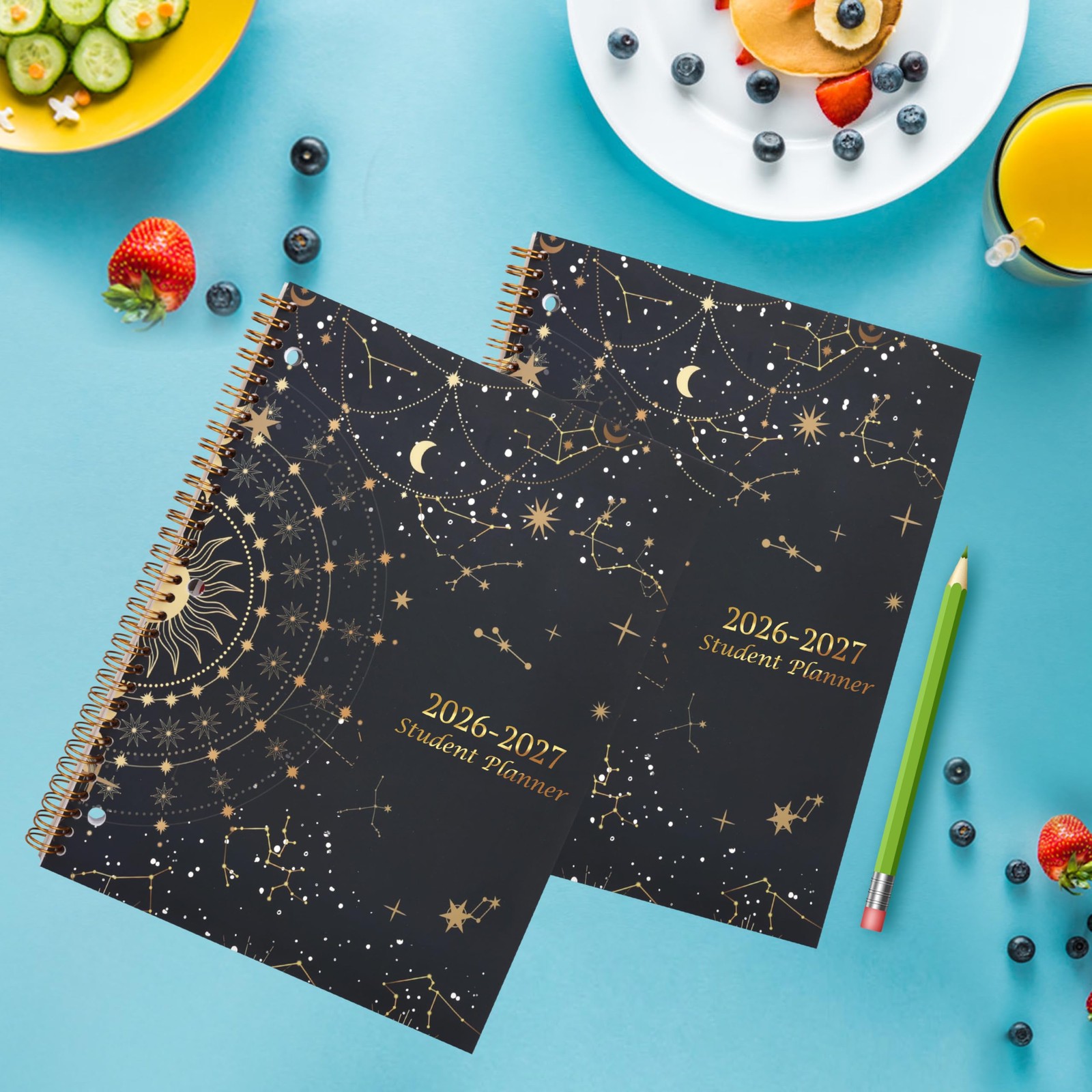 Student Planner 2026-2027 – Monthly and Weekly 8.2 x 10.7 inches, Dark-blue