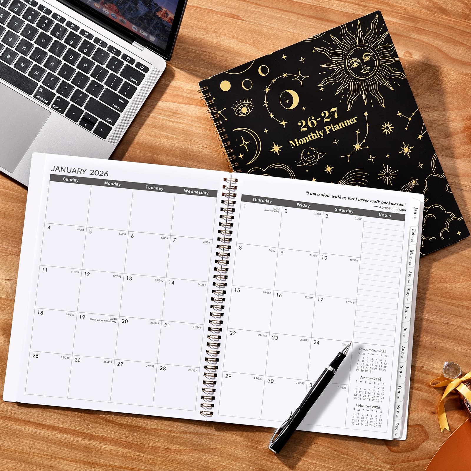 2026-2027 Monthly Planner – 9 x 11, Monthly Calendar Planer 2026-2027, JAN.