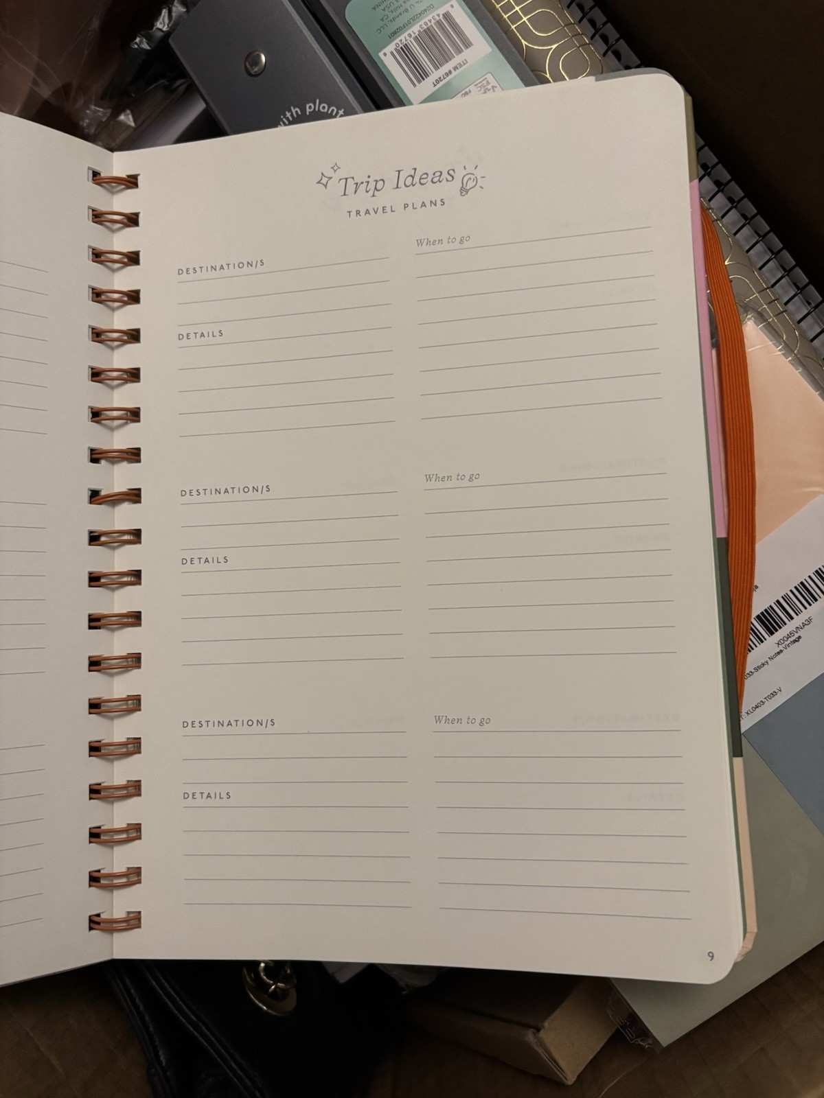 Papier Travel Journal Spiral Bound Hardcover “My Adventures” Journey