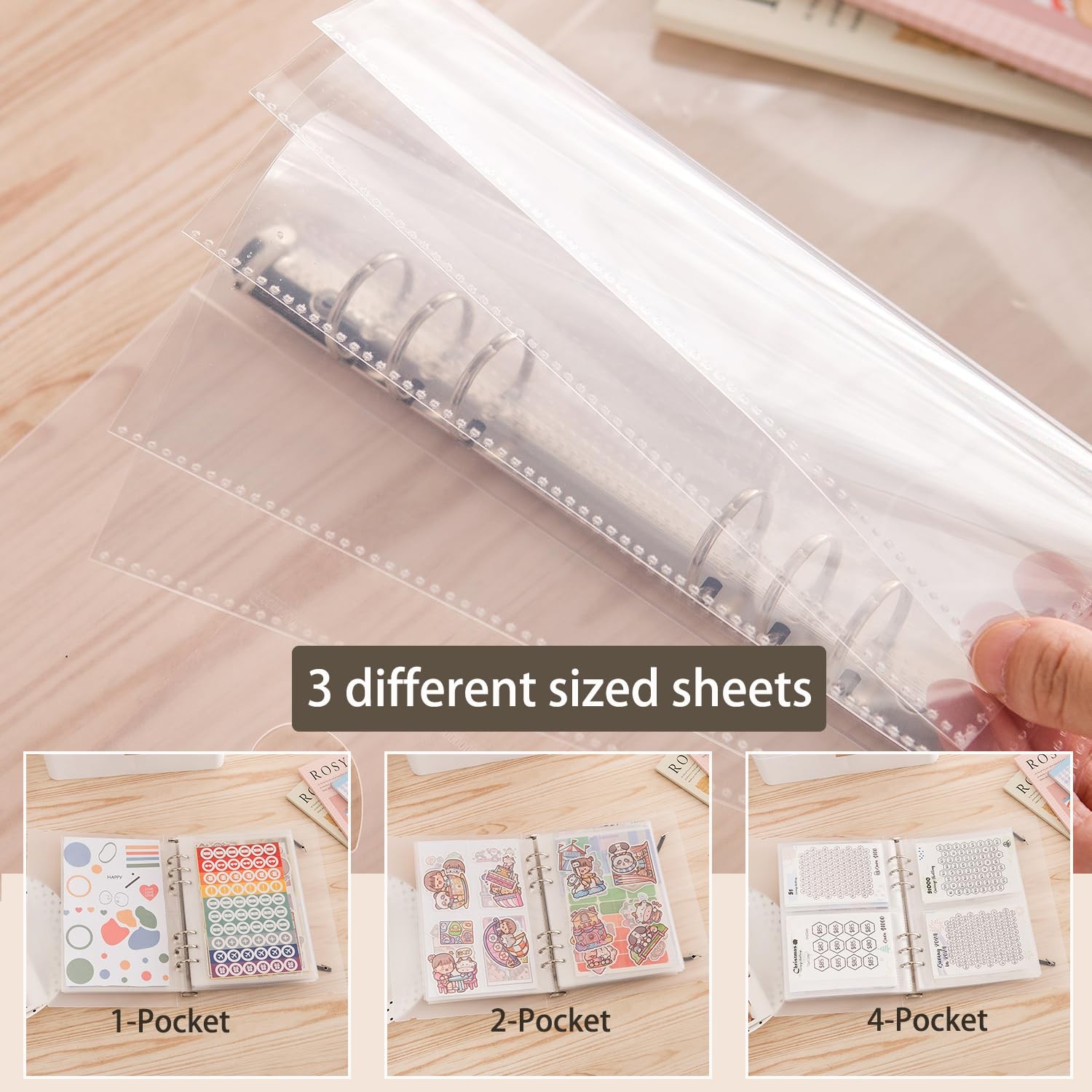 2pcs A5 Sticker Collecting Album,Sticker Organization Storage 2PCS-A5, white