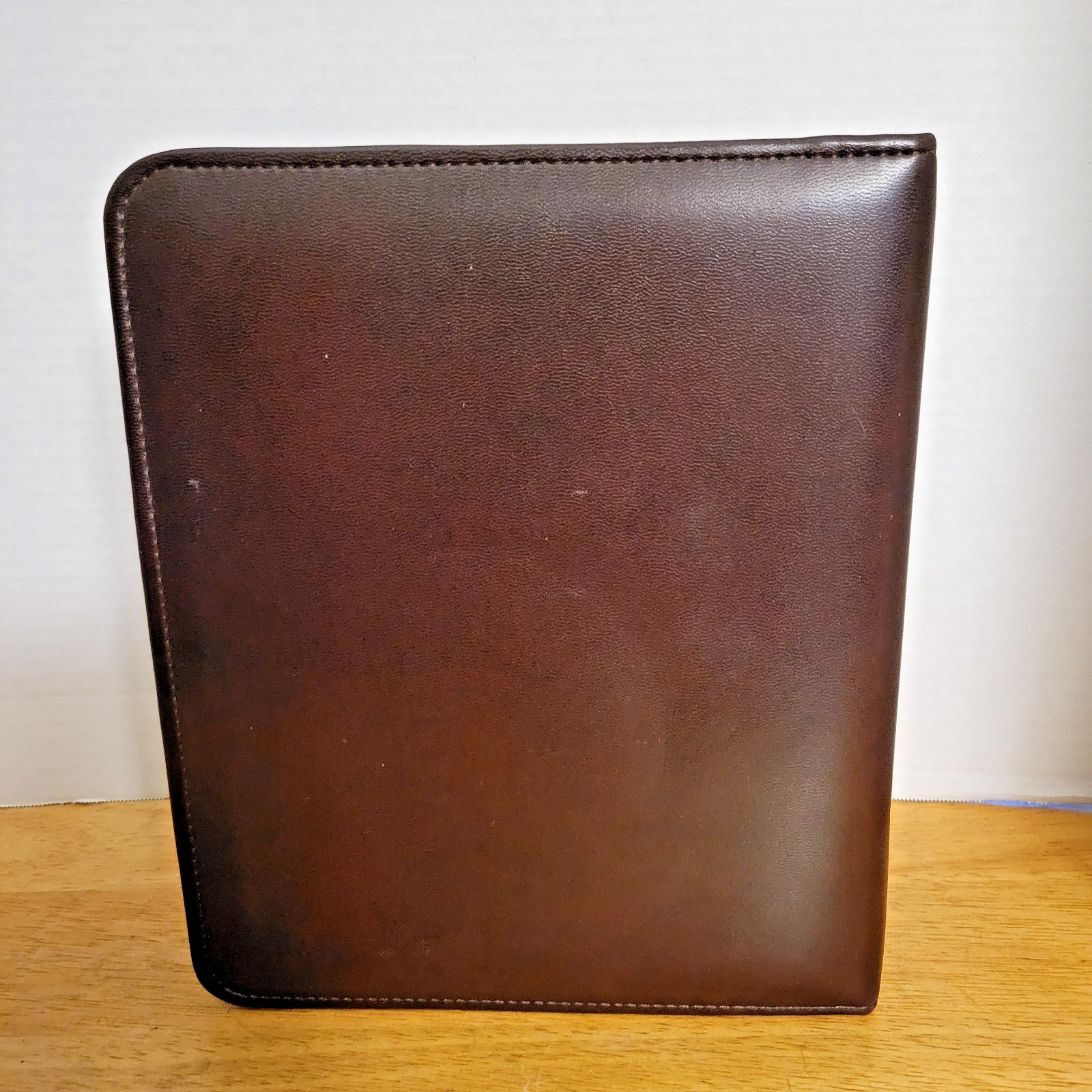 Brown Franklin Planner Classic Size 8″x9″ Open Vinyl 7 Ring Planner