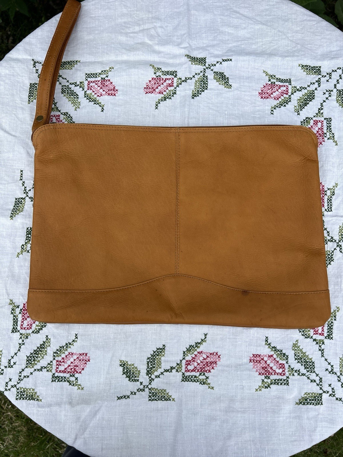 David King Leather Document Folio Case Pouch