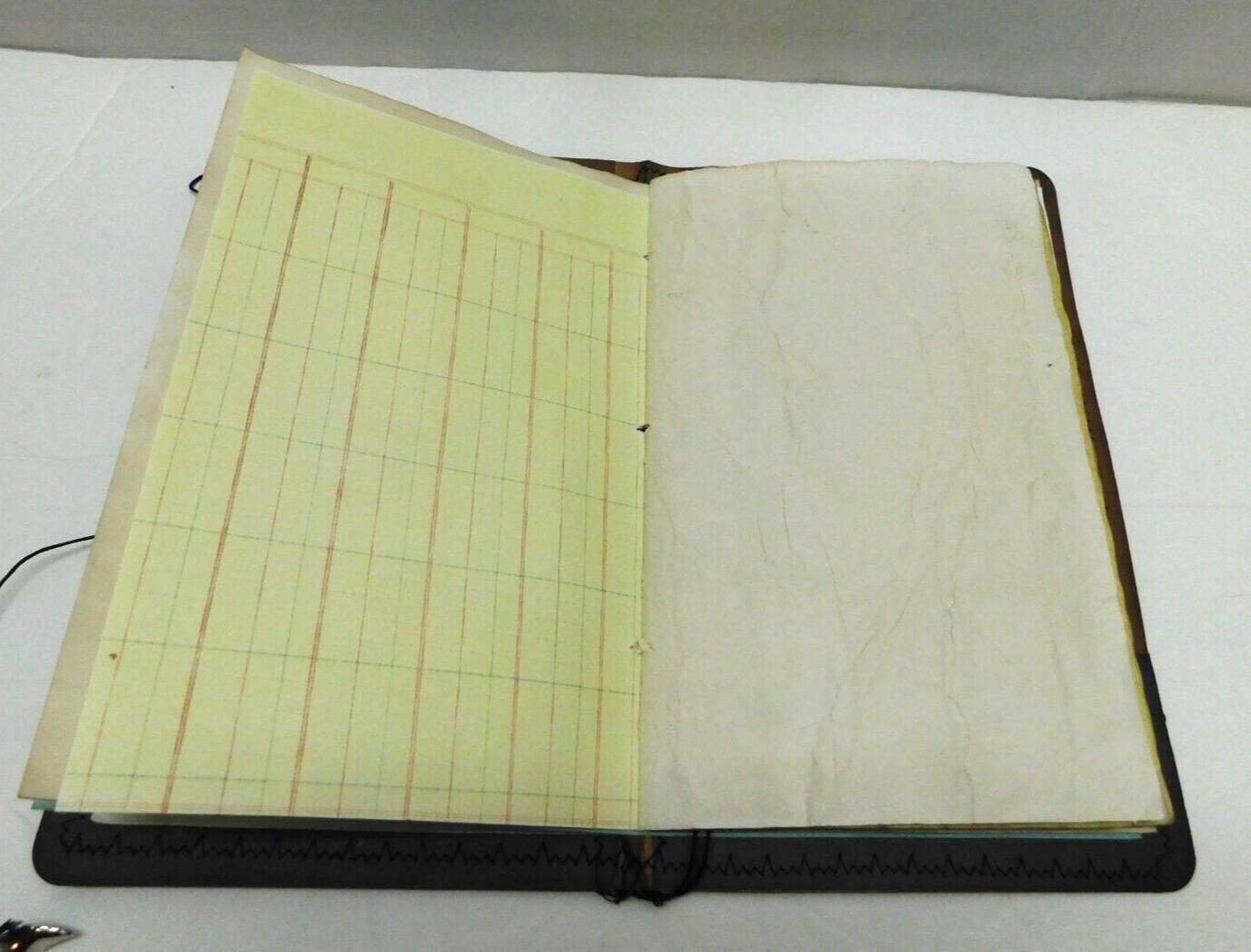 Junk Journal Handmade Blank Coffee Dyed Papers 64 Pages & Ephemera D