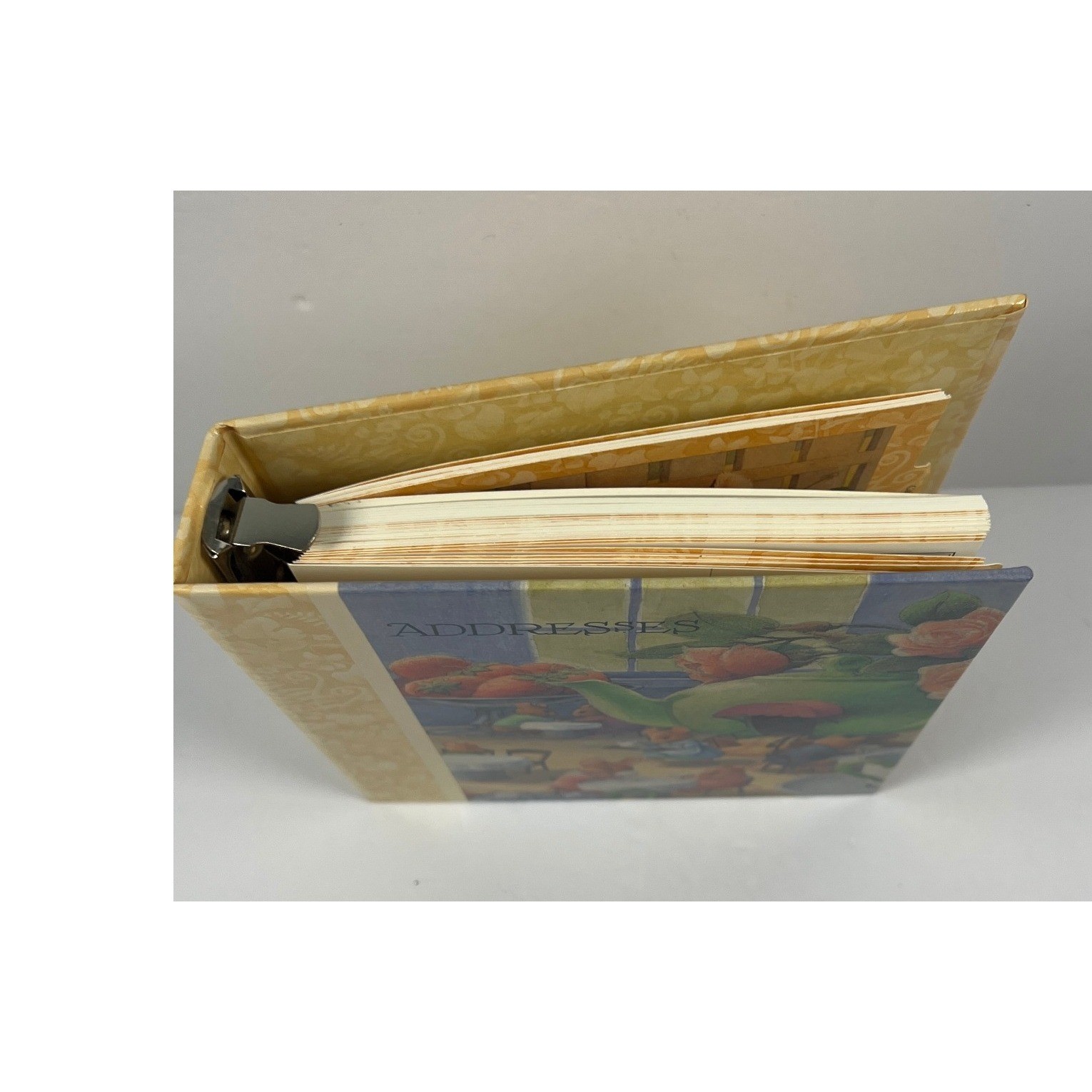 Hallmark Address Book Yellow NEW Mice Tea Party Refillable RA5418