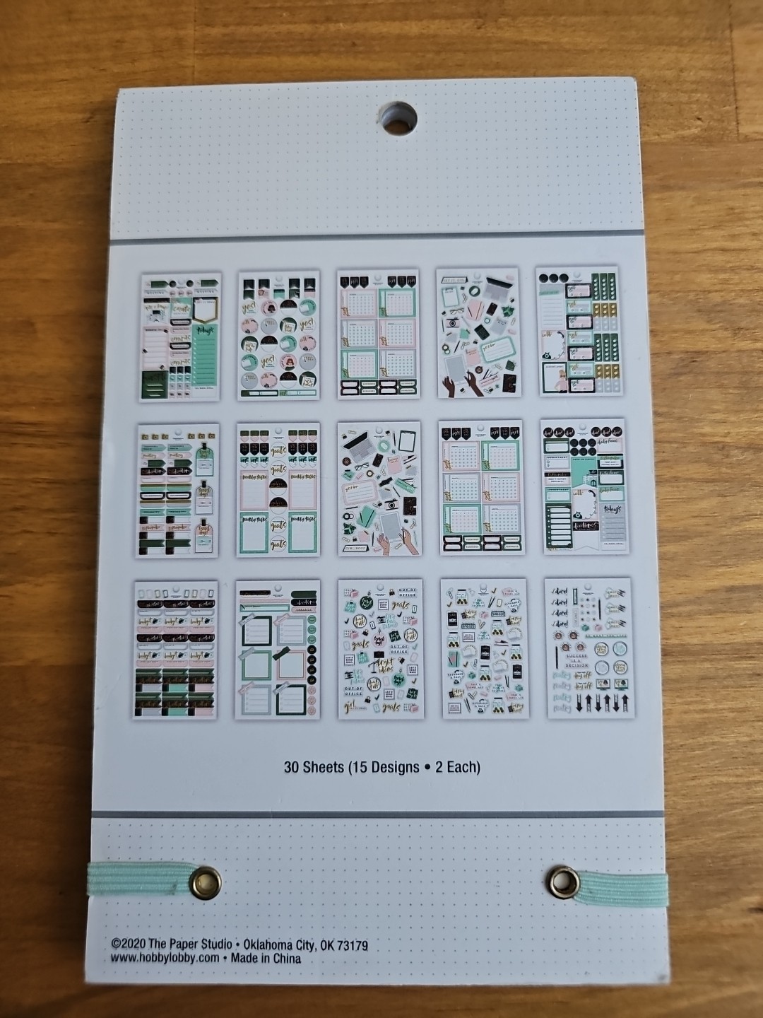 Agenda 52- Side Hustle Sticker Book 30 Sheets, 1018 Pcs Sticker