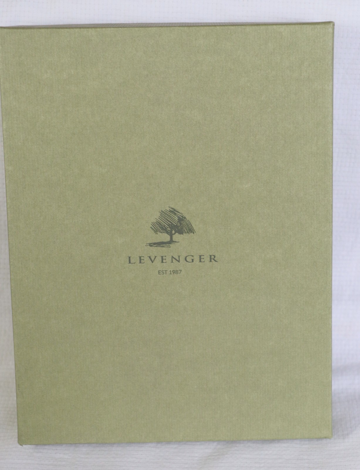 Levenger Circa Notebook Leather Pale Yellow Compact Size+ Paper Dust Jacket NEW
