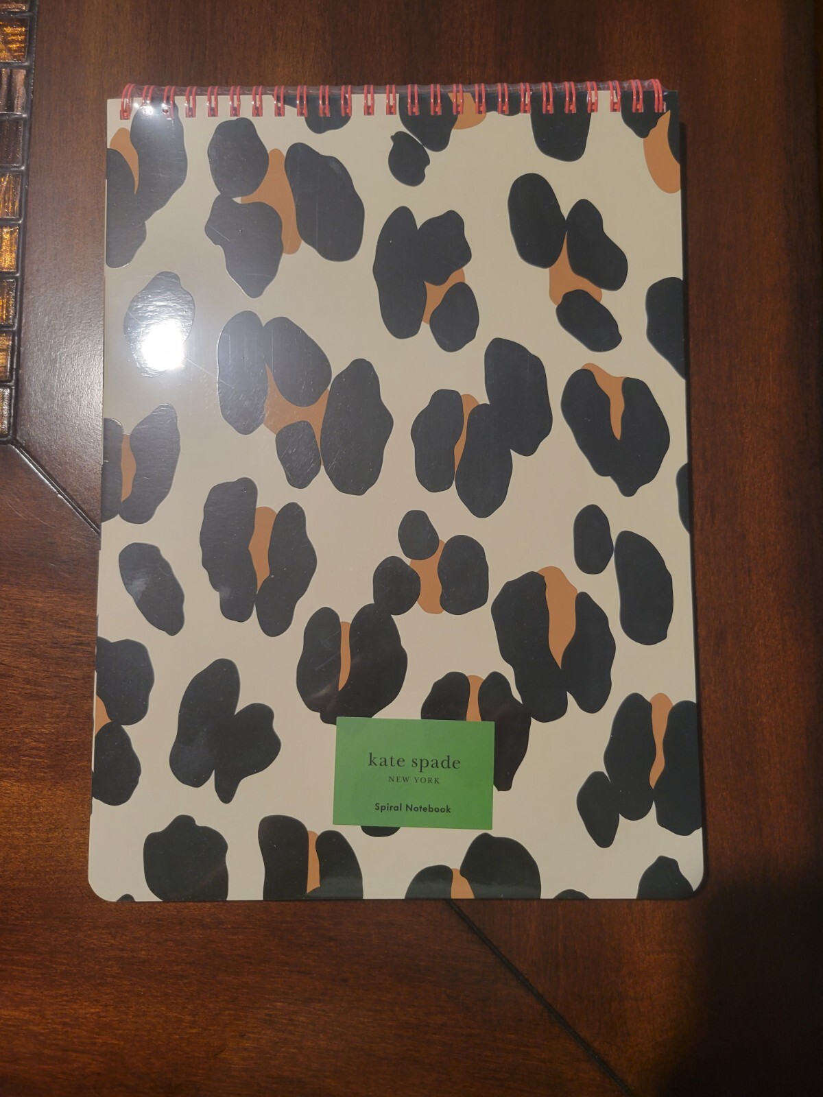 Kate Spade Top Spiral Notebook “Forest Feline” Lined – New Sealed