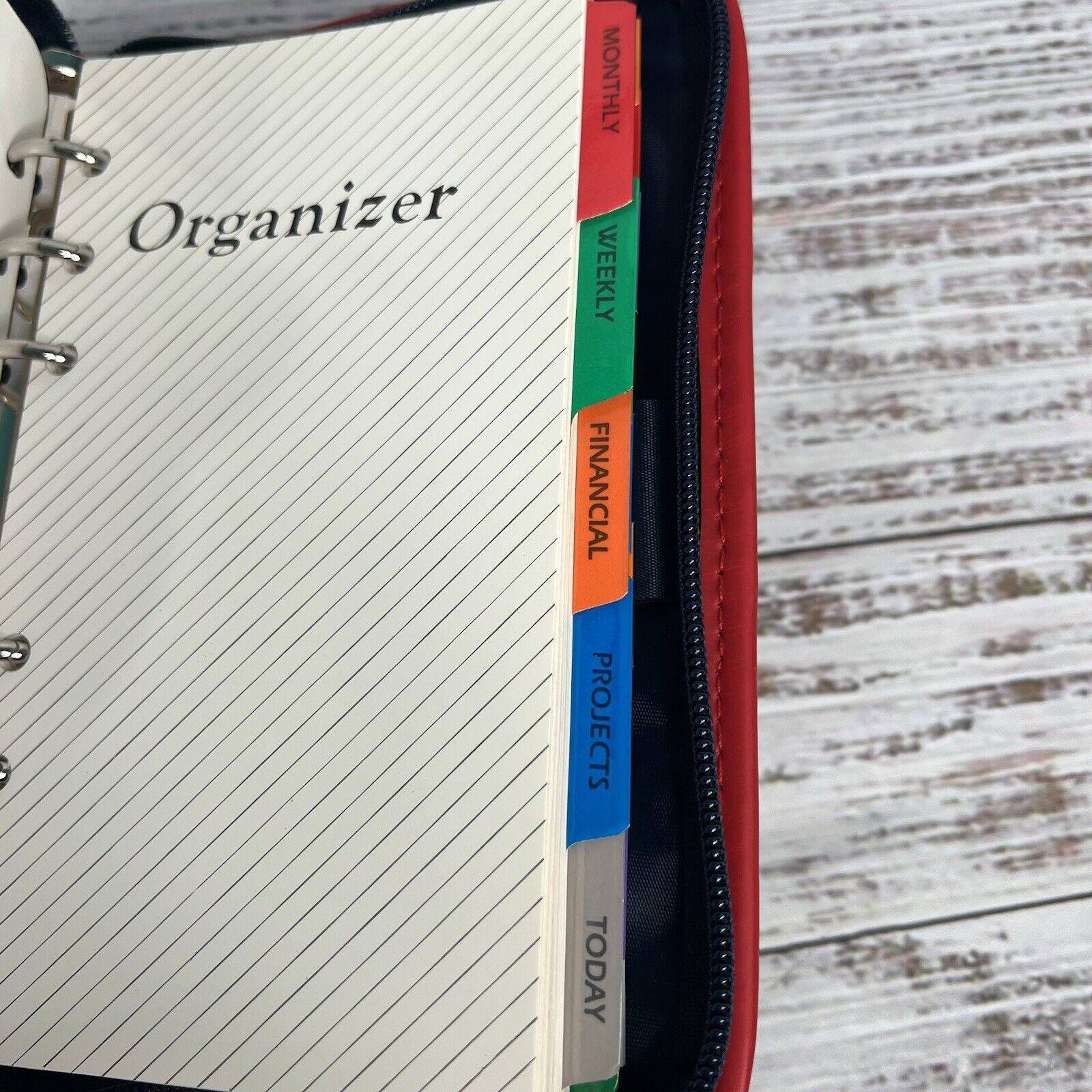 Vintage Mickey Mouse Zip Around Planner Disney Personal Size 90s Y2K