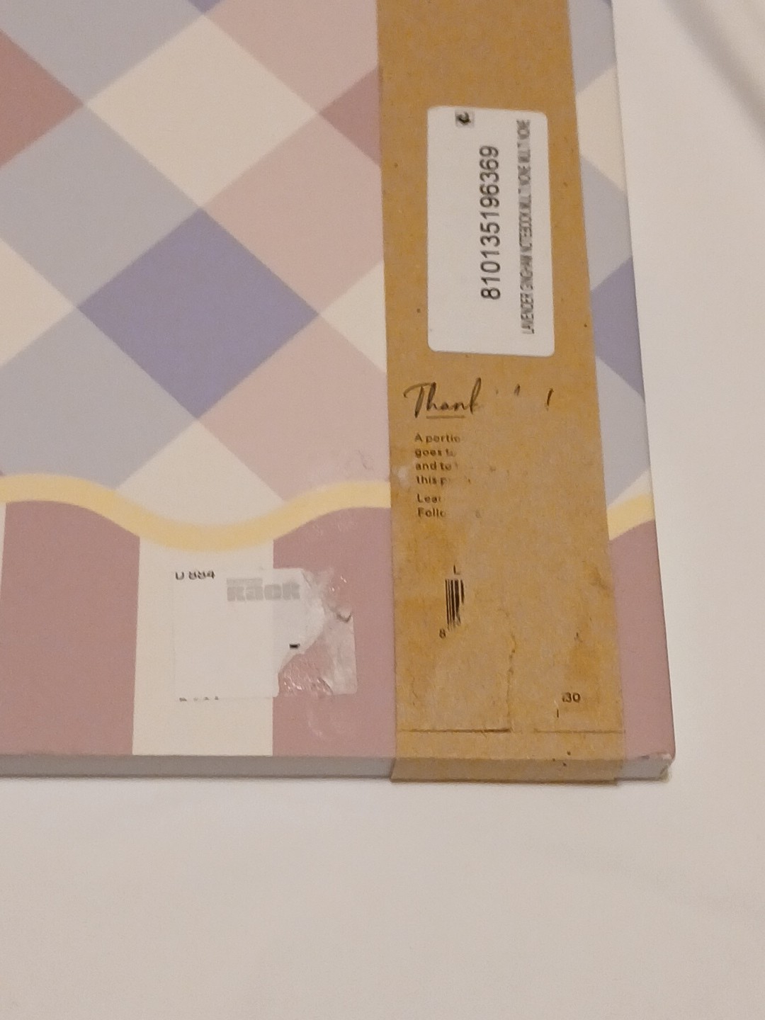 Denik Classic Layflat Notebook Pastel Plaid Cover 5.25″ X 8.25″ 144 Pages New
