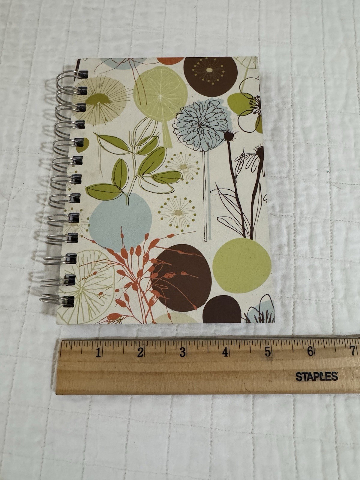 ecoJot Nature Floral Spiral Journal 100% Recycled Cardboard Cover Notebook