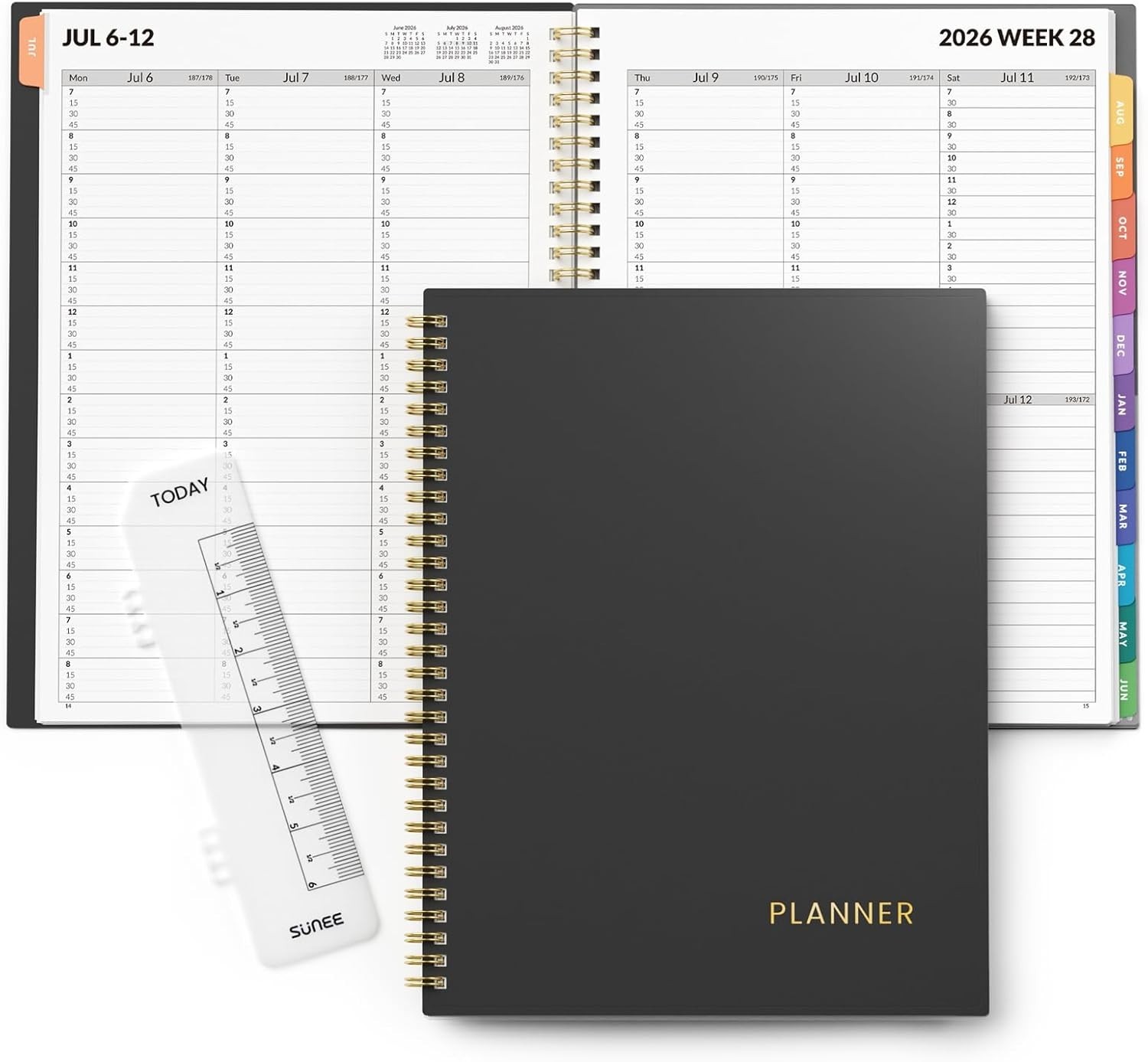 2026-2027 Appointment Book, Quarter-Hourly, Weekly & Monthly – from July 2026…