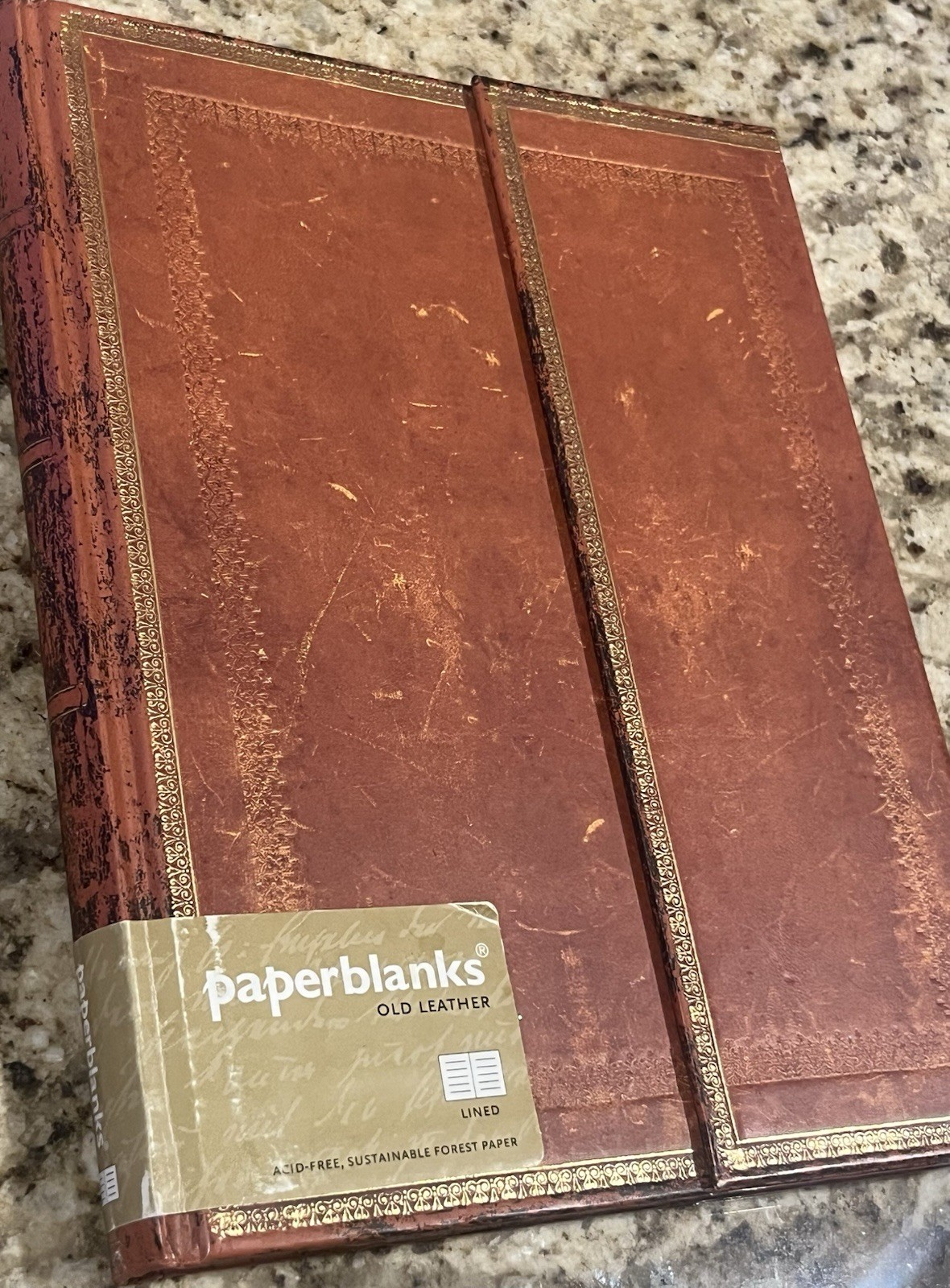 Rare Paperblanks Hand‑Tooled Old Leather Lined Journal | 144 Pages, Hardcover
