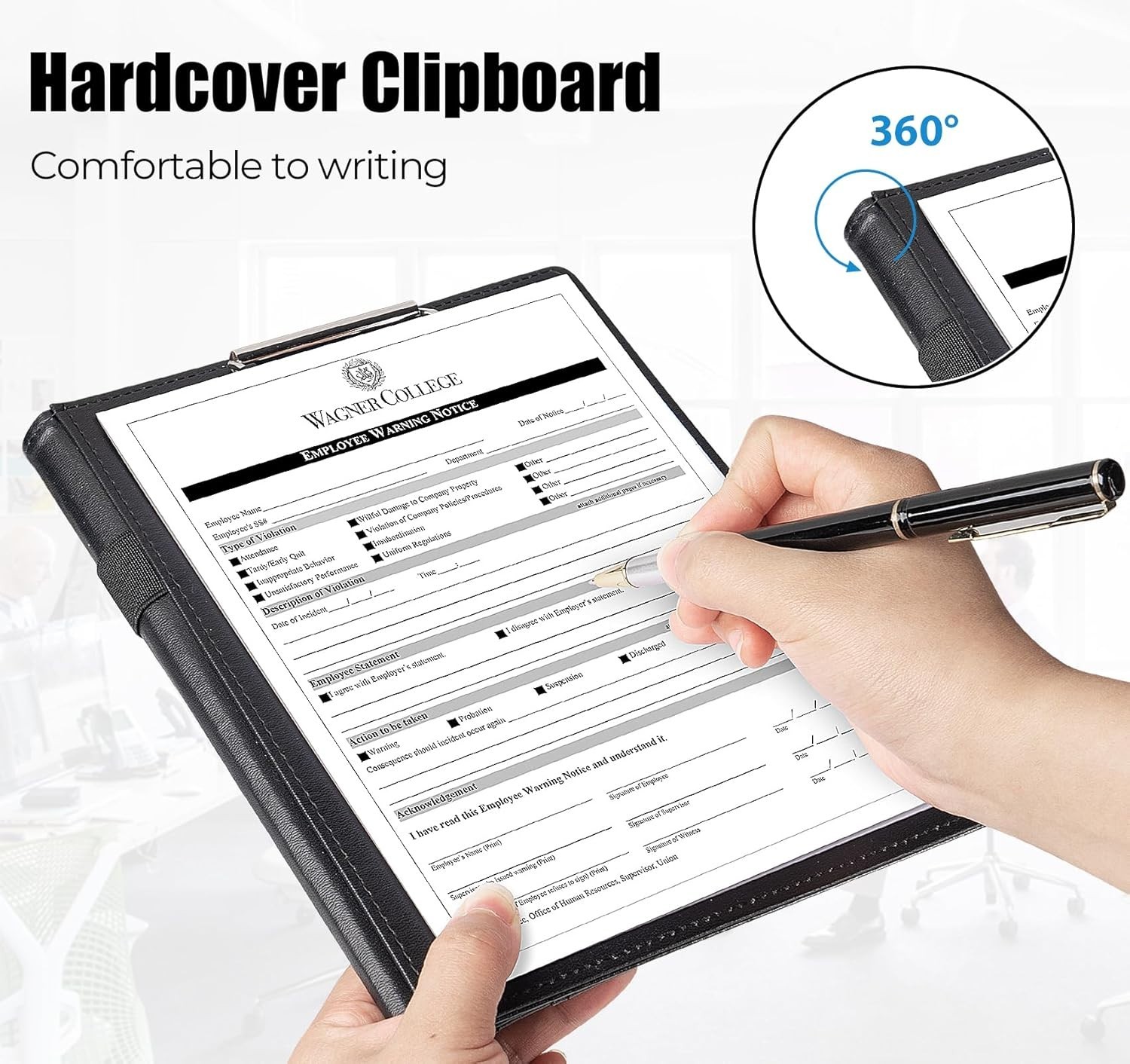 Professional A5 Document Organizer with Sticky Tabs & Pen – Ideal for Interviews