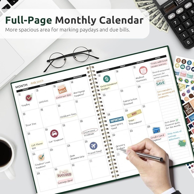 Budget Planner 2025 Financial Organizer Expense Tracker Savings Goals Guidebook