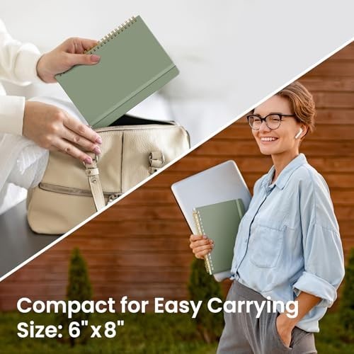 Lined Spiral Journal Notebook for Women & Men140 Pages College Ruled Hardcover