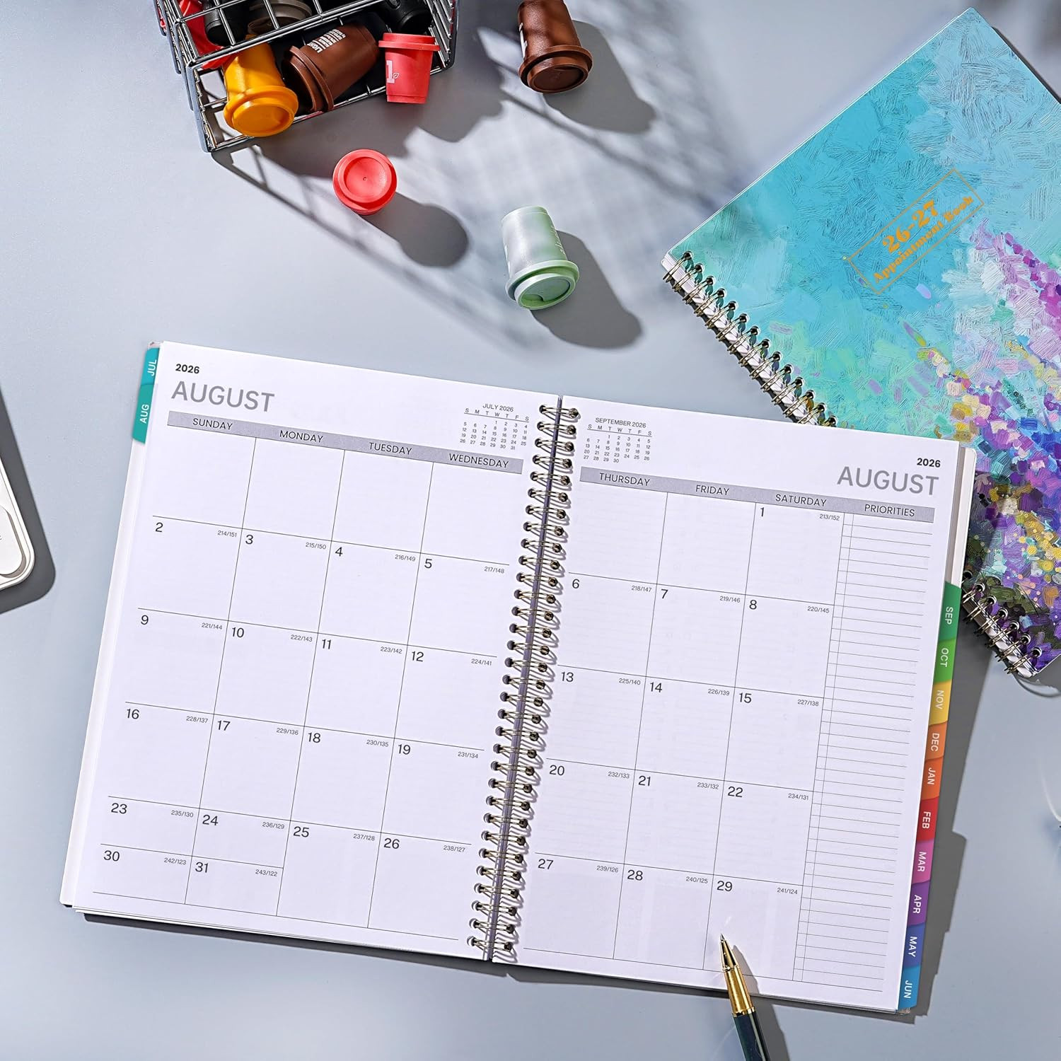 Appointment Book 2026-2027 – Weekly Appointment Book, Jul 2026 – Jun 2027, Hourl