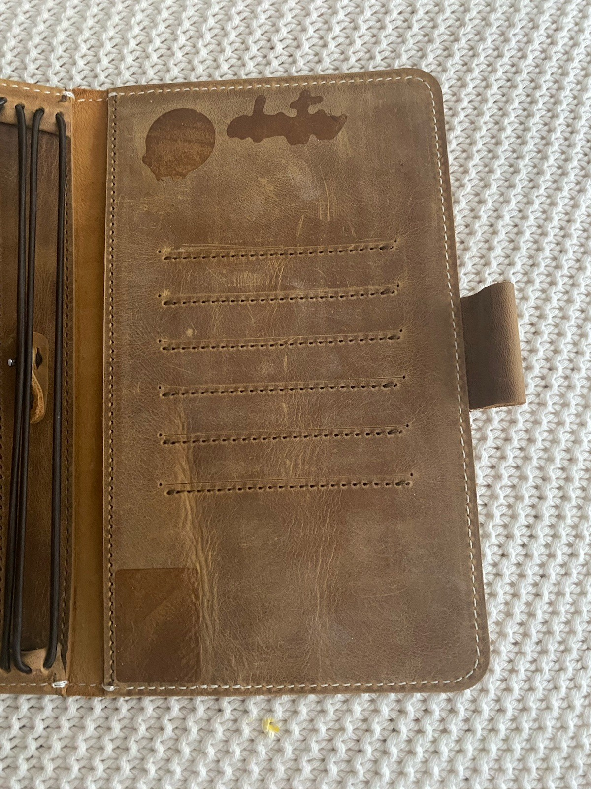 Planner Perfect Out and About Wide Travelers Notebook Planner Brown