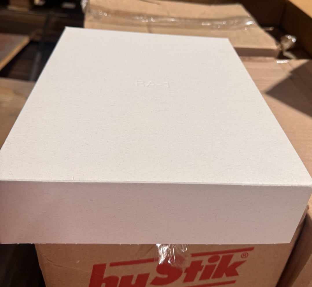 (8-1/2″ x 11 x 2-1/2″) Mist Gray Folding Letterhead Box/RA1