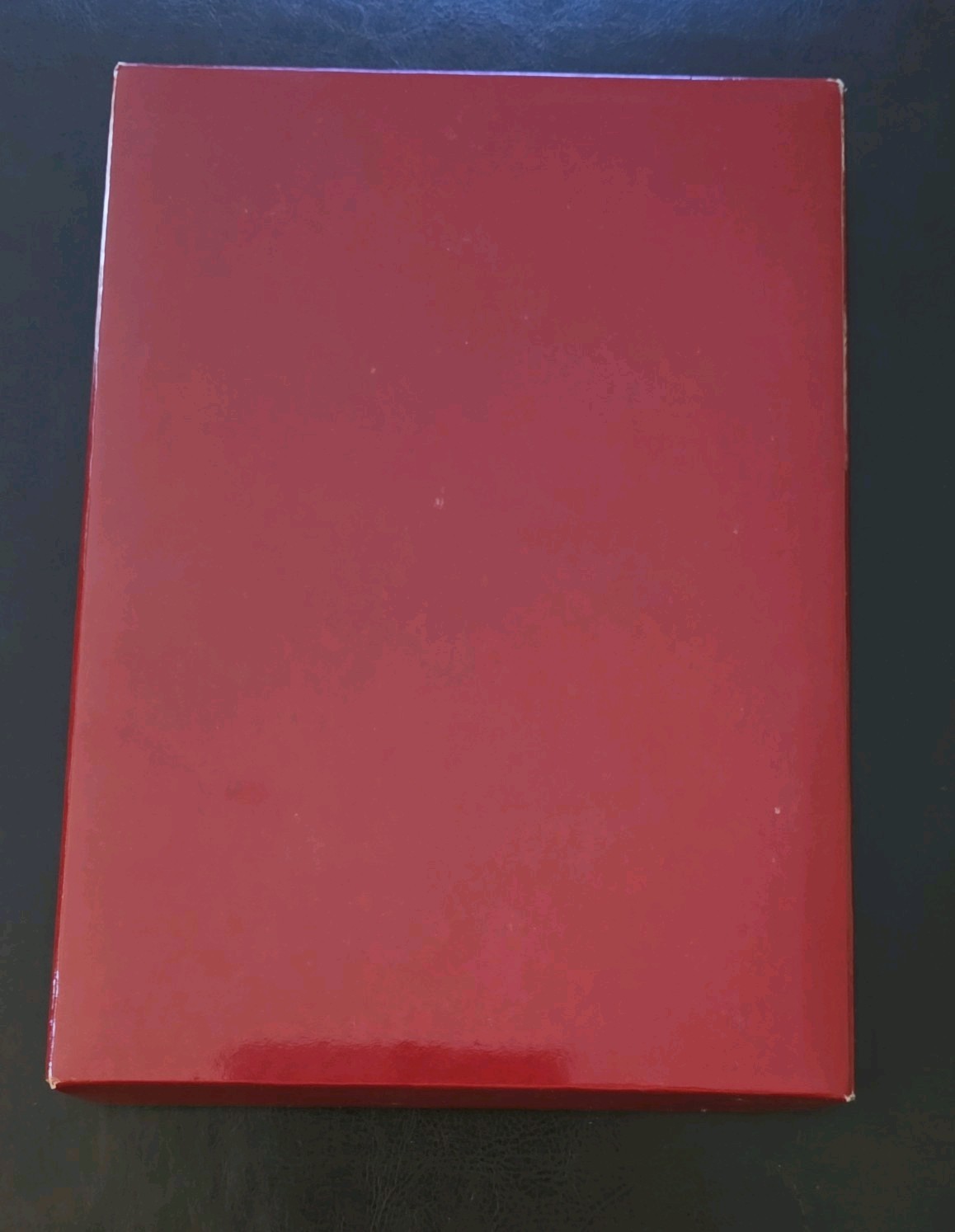 Faux Red Lined Journal Notebook, (Red), Medium 5.6 in X 8 in