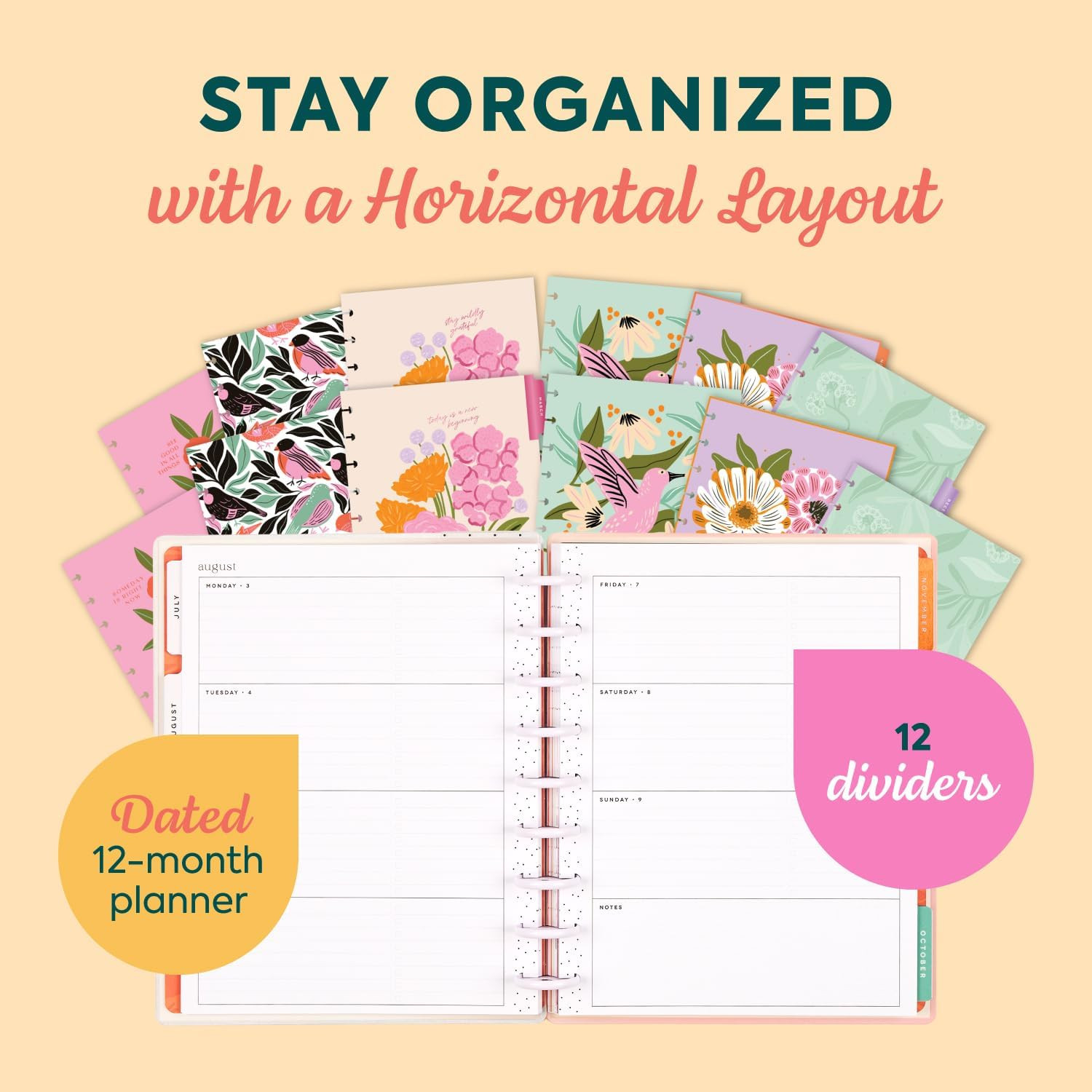 Happy Planner Disc-Bound Planner July 2026–June 2027, Includes 3 Extra Months an