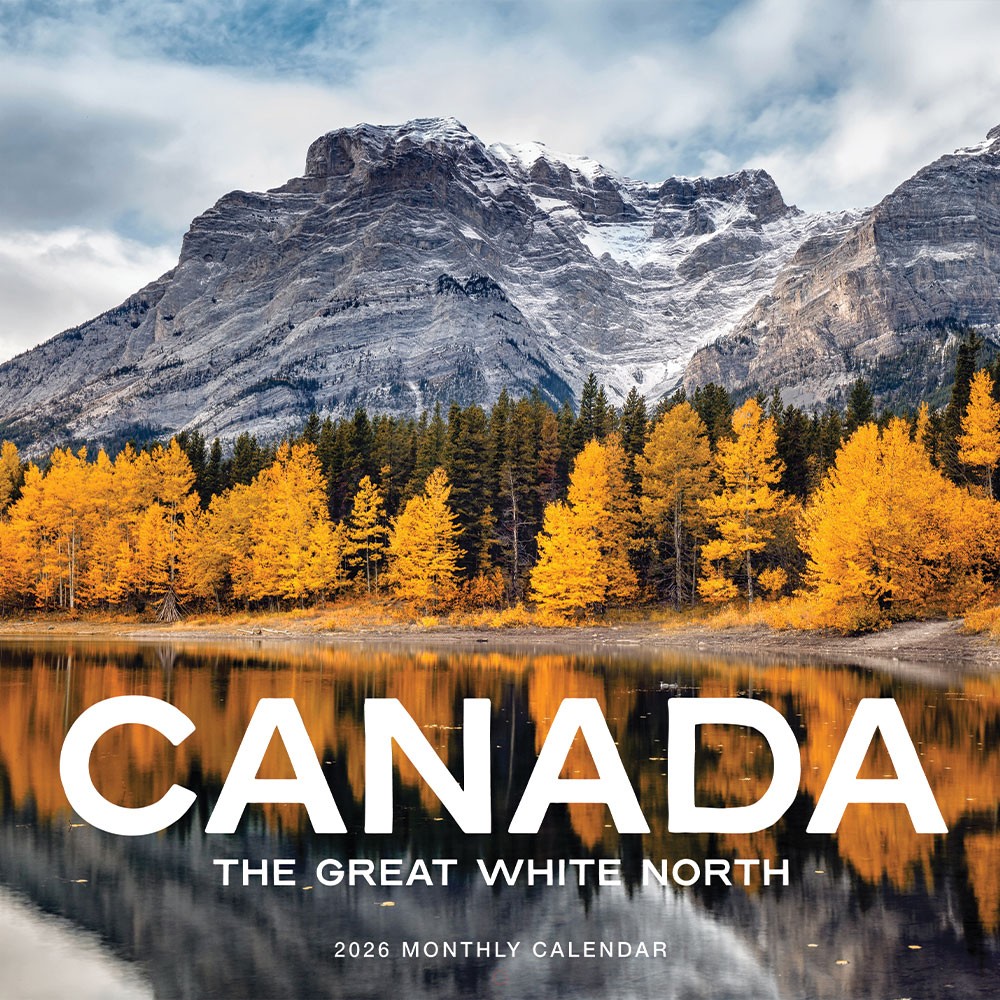 Canada Calendar 2026 | 12″ x 24″ 12 Month Calendar | Marble City Press