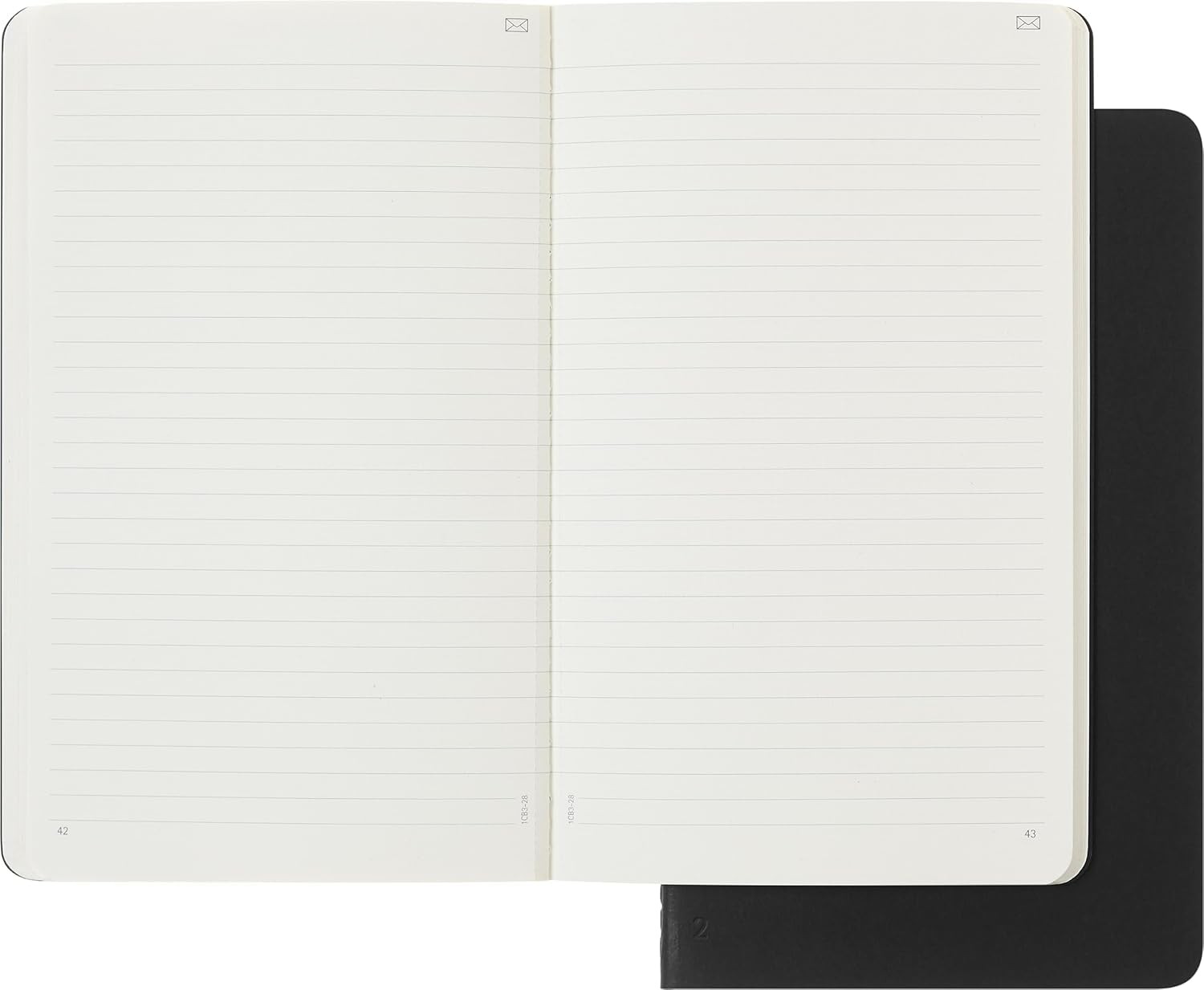 Moleskine Smart Cahier Journal Pack of 2 Black Notebook for Digital Notes 5×8.25