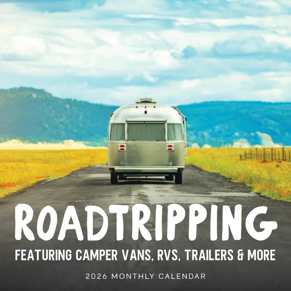 Roadtrip Calendar 2026 | 12″ x 24″ 12 Month Calendar | Marble City Press
