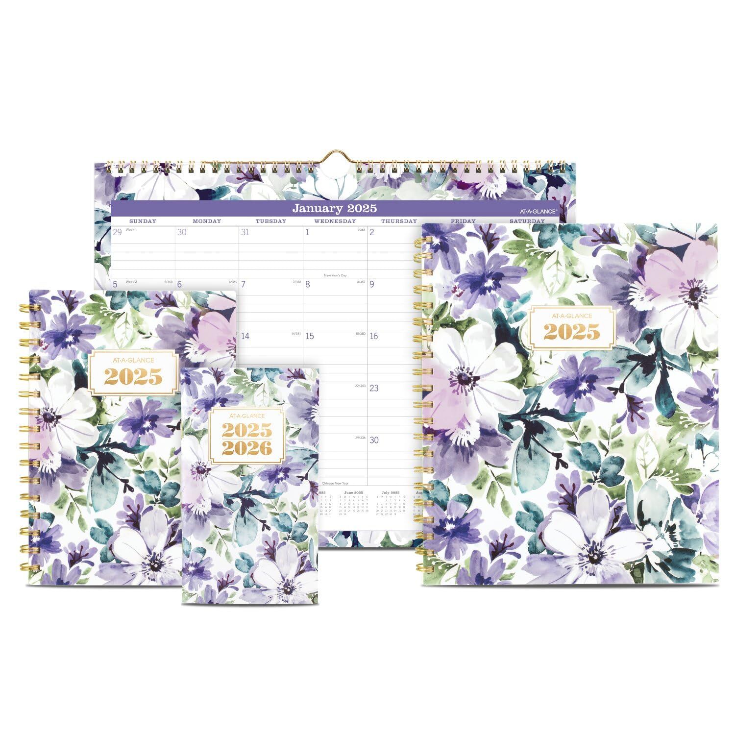 AT-A-GLANCE 2025-2026 Planner 3-1/2″ x 6″ Pocket Size 2 Year Monthly Planner …