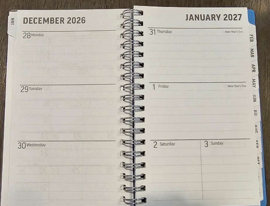 2027 Blue Sky Lindley Calendar Year Weekly & Monthly Planner (3″ x 6″)