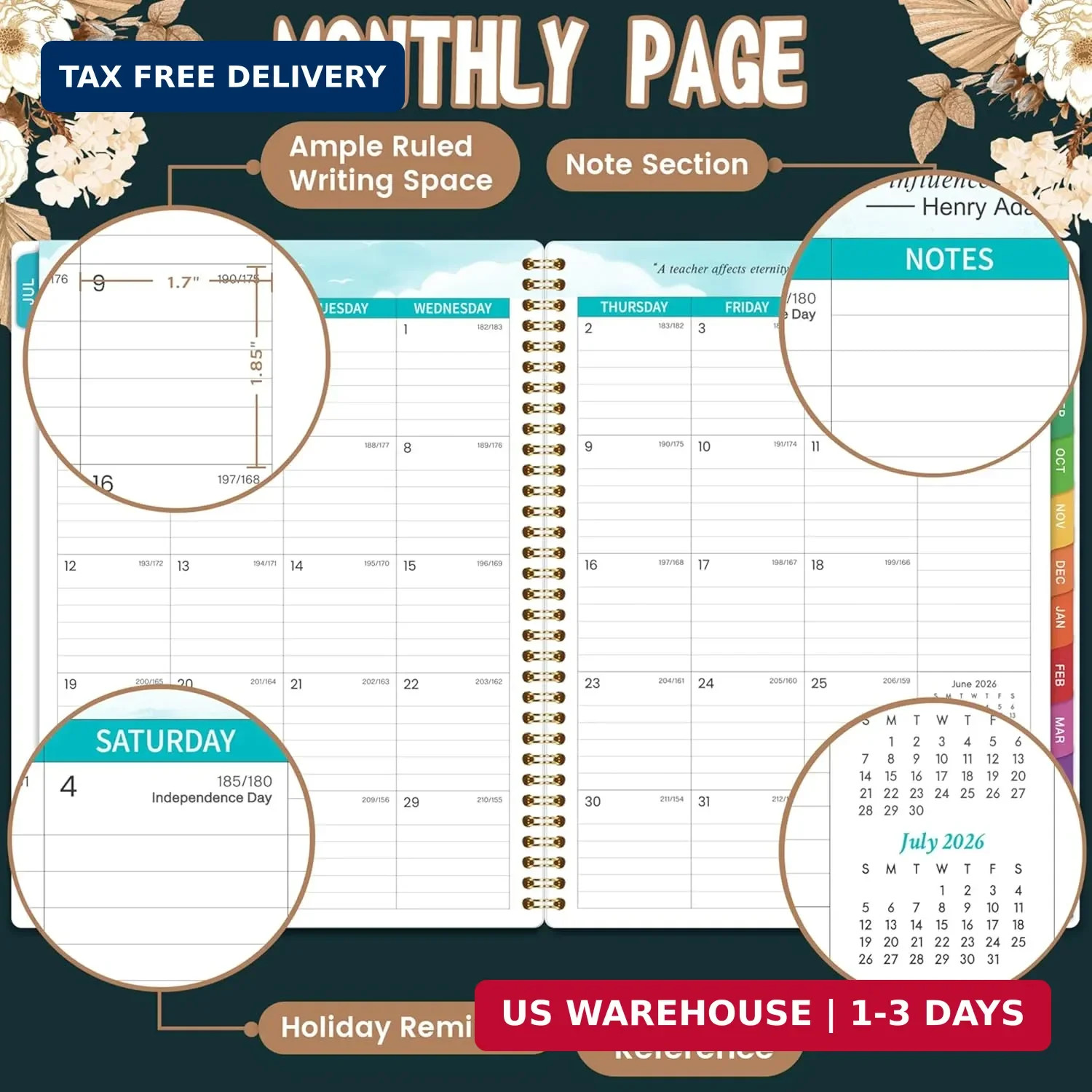 Teacher Planner 2026-2027 – 9” x 11”, 2026-2027 Teacher Planner Academic Year,