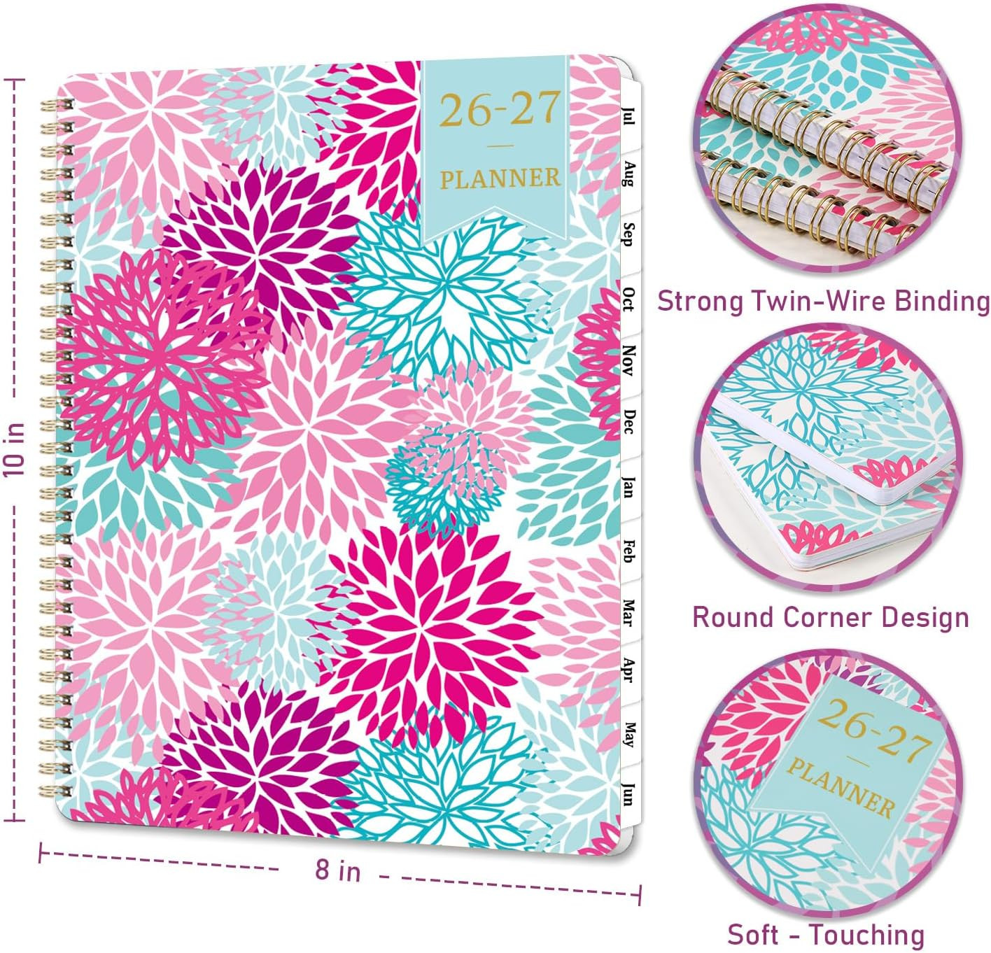 Planner 2026-2027 – 9” X 11” Calendar Planner 2026-2027, Jul. 2026 – Jun. 2027