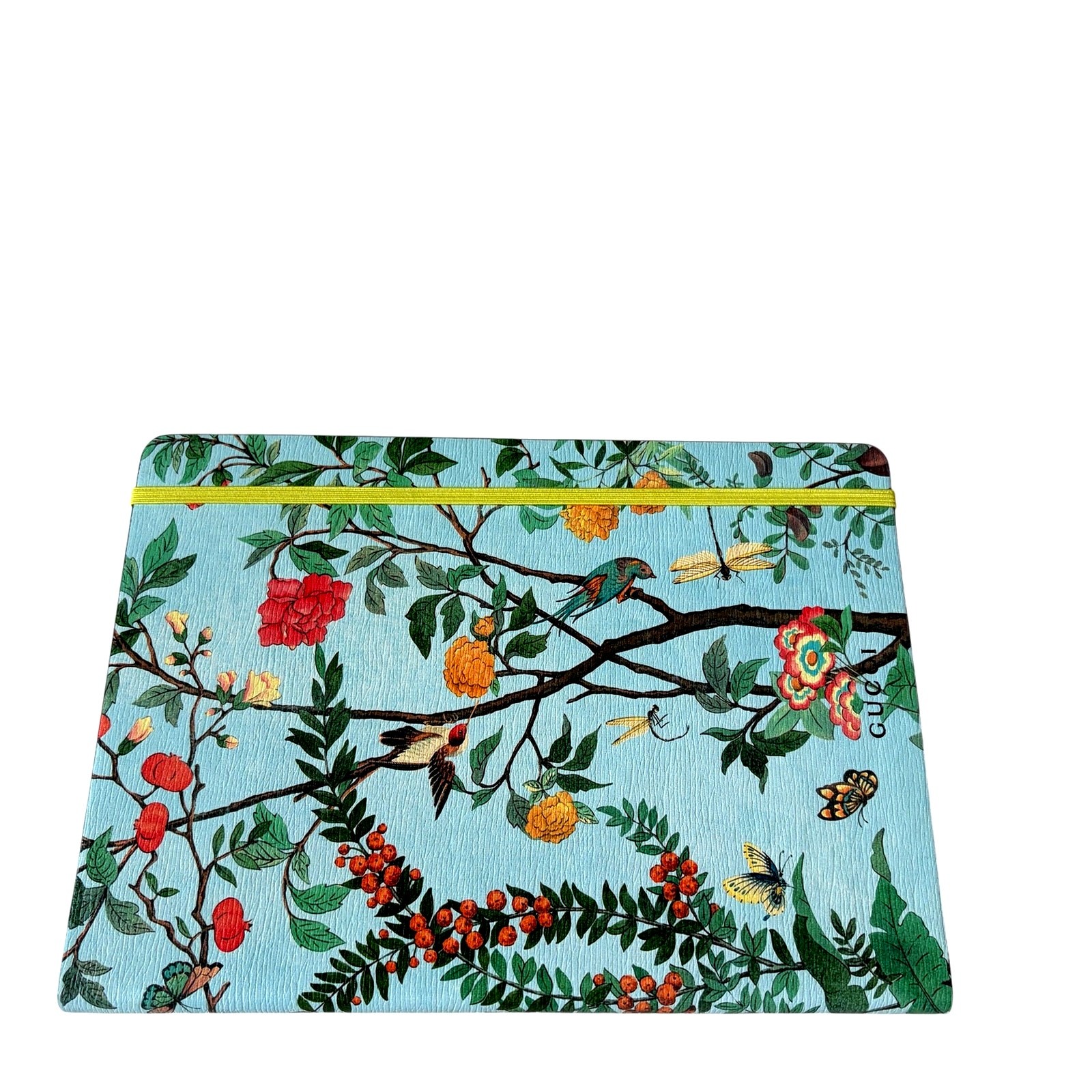 NEW Gucci Tian Print Large Luxury Notebook Blue Floral Journal in Gift Box