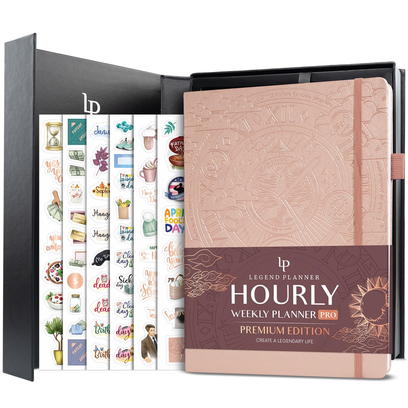 Legend Hourly Planner PRO Premium – Undated Schedule Planner with Time Slots …