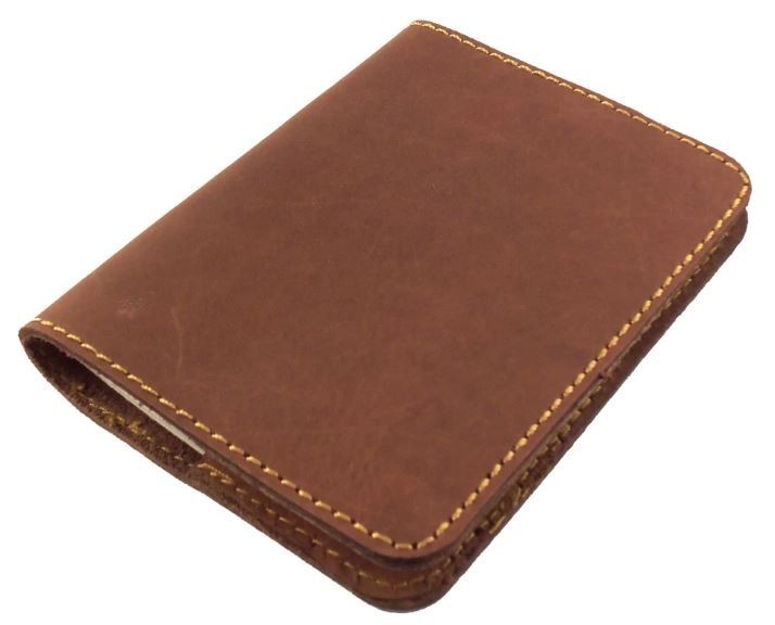 Pocket Notebook Leather Refillable Mini Composition Book Cover with Pencil case