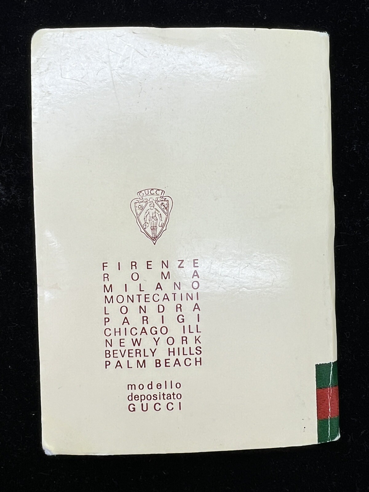 Vintage 1970-80s Unused Gucci Pocket Telephone Address Book Estate Fresh